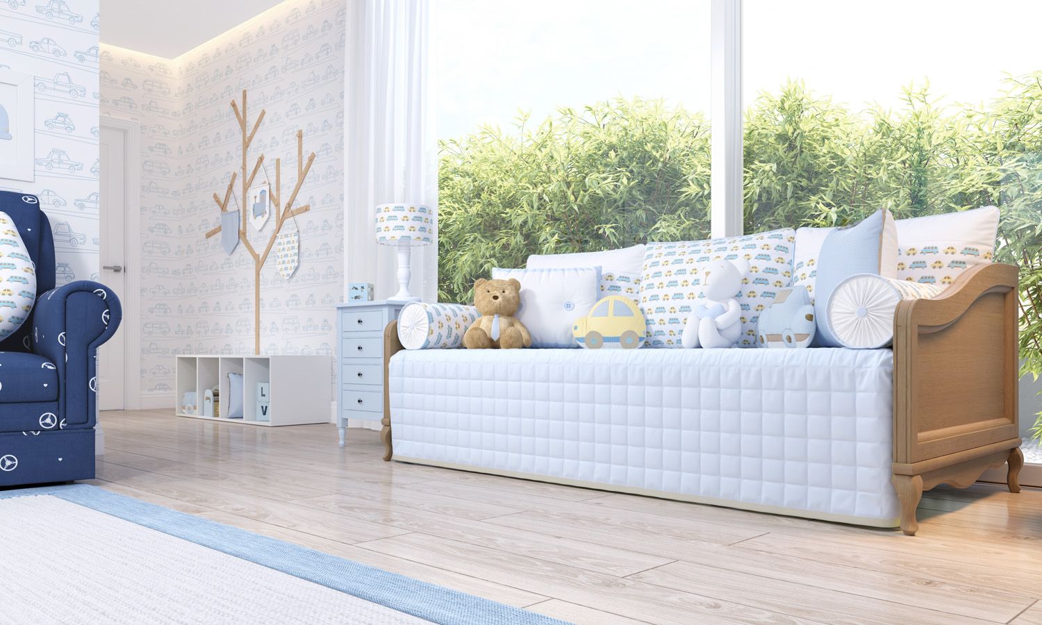 Kit Cama Babá Carrinhos