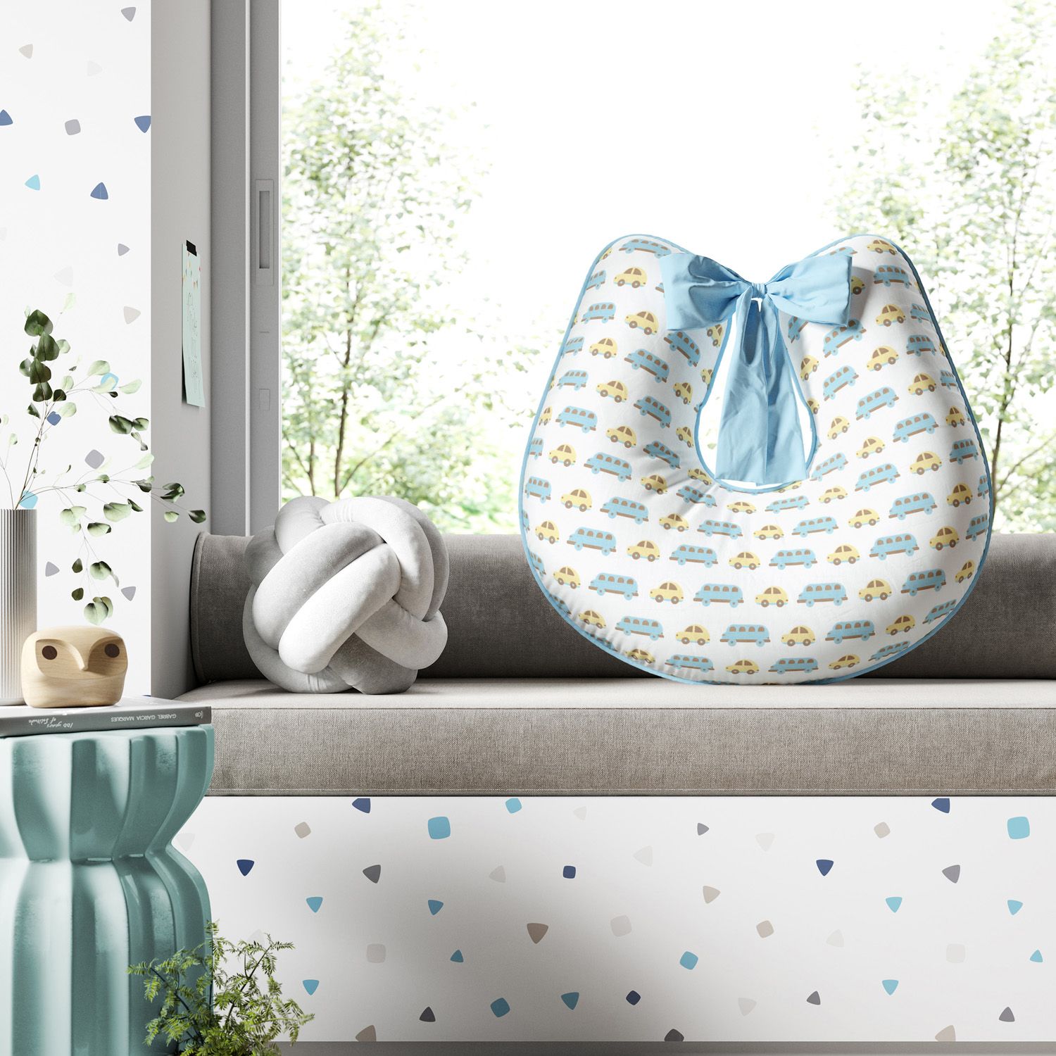 Almofada Amamentação Carrinhos