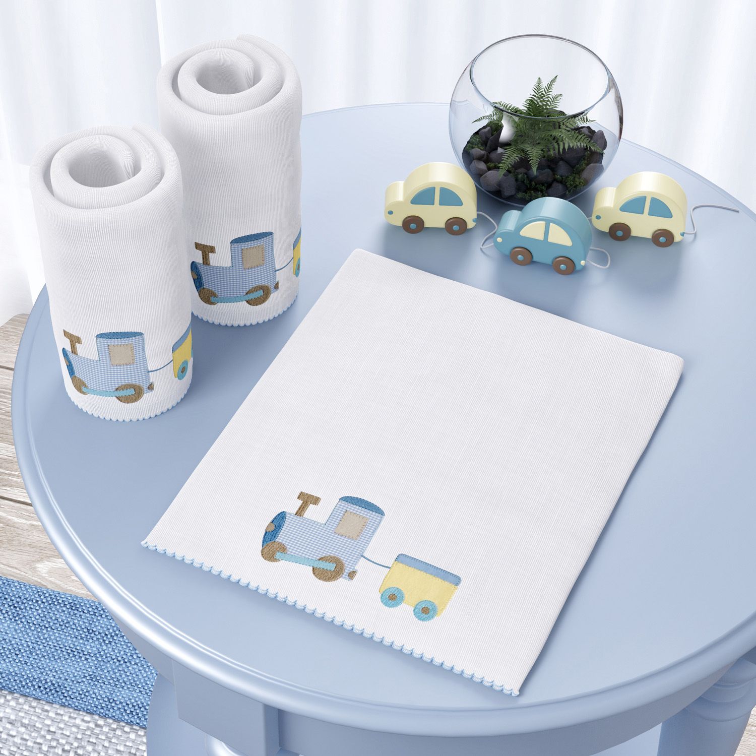 Jogo de Fraldas Ombro Carrinhos com 3