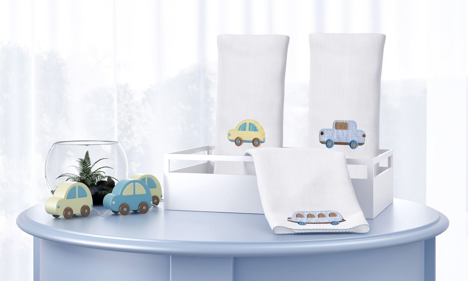 Jogo de Fraldas de Boca Carrinhos