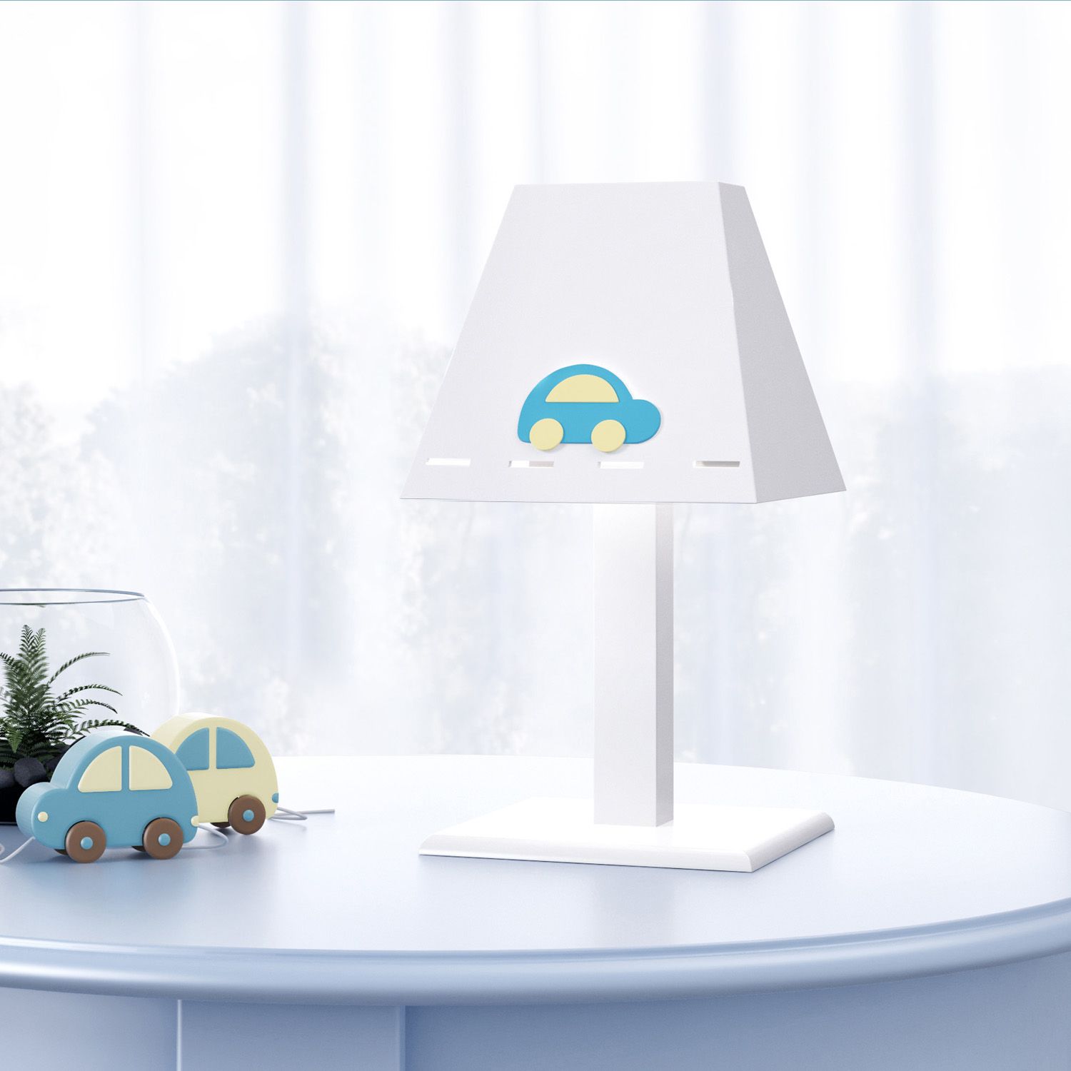 Abajur MDF Carrinhos