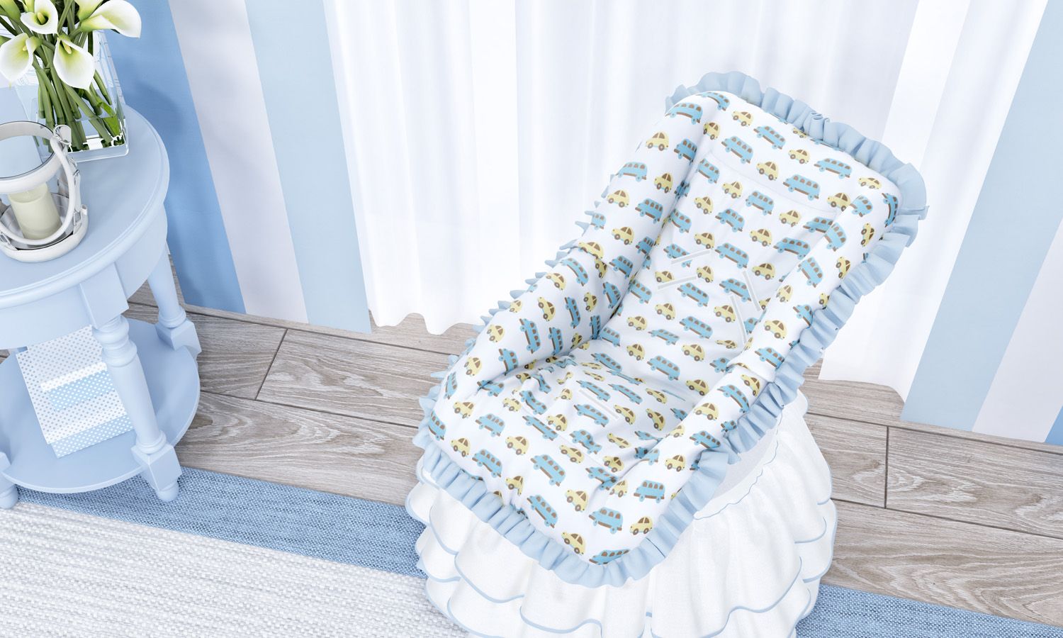 Capa de Bebê Conforto Carrinhos