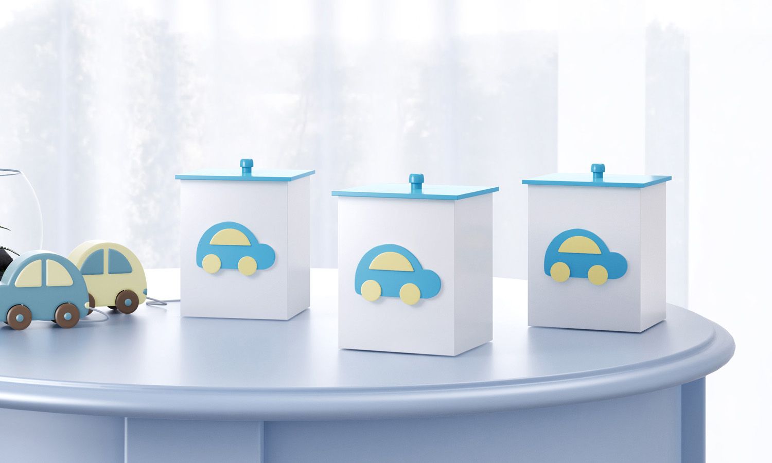 Jogo de Potes Carrinhos