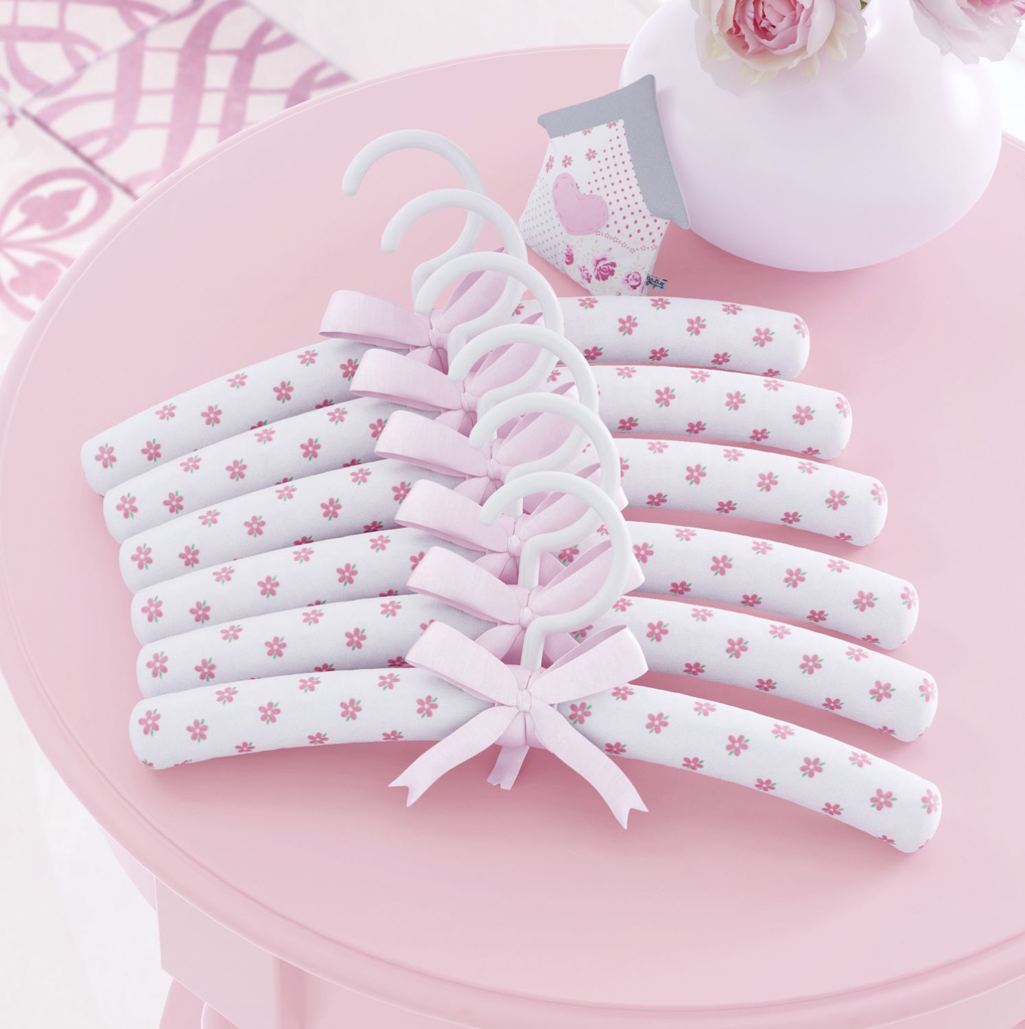 Kit Cabides Patchwork Rosa