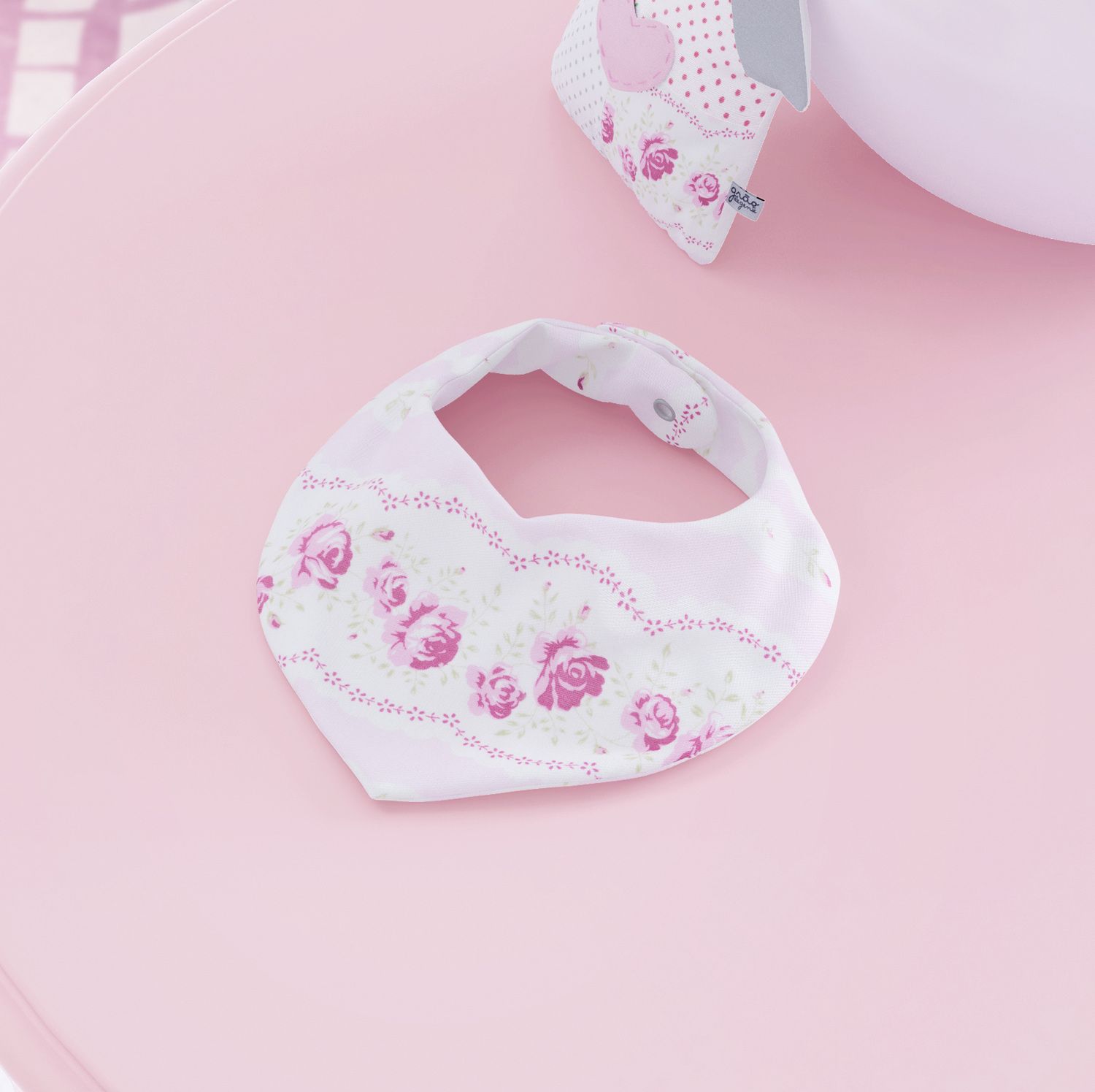Babador Bandana Patchwork Rosa