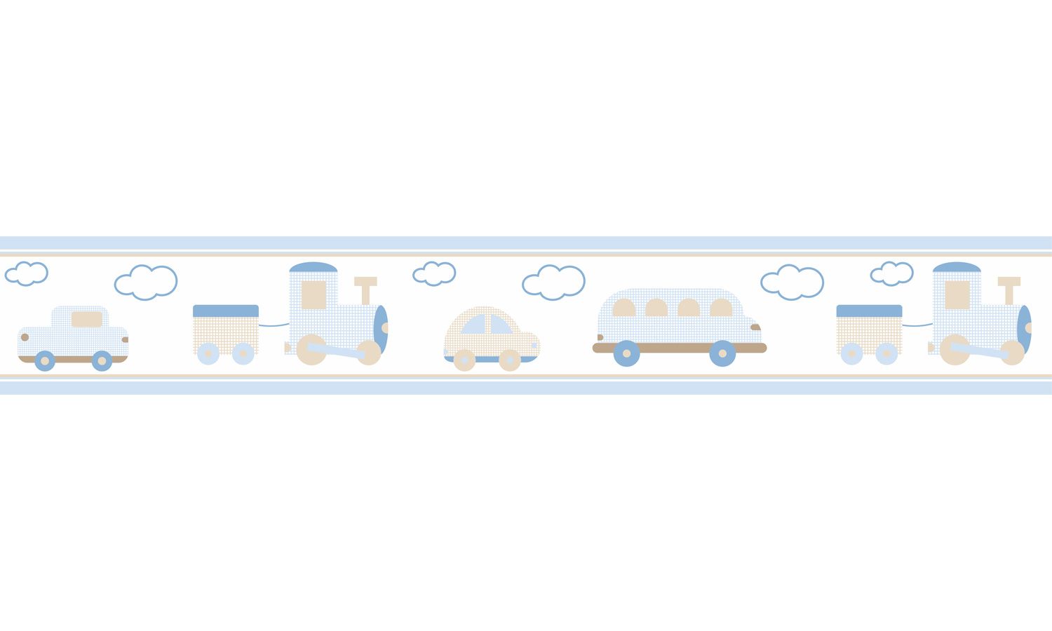 Faixa Adesiva de Parede Carrinhos Amarelo