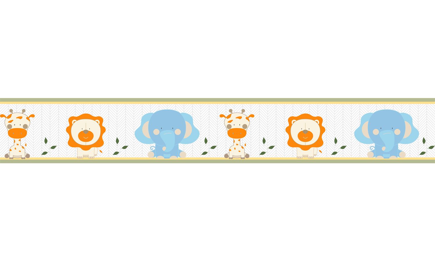 Faixa Adesiva de Parede Brincadeira na Selva