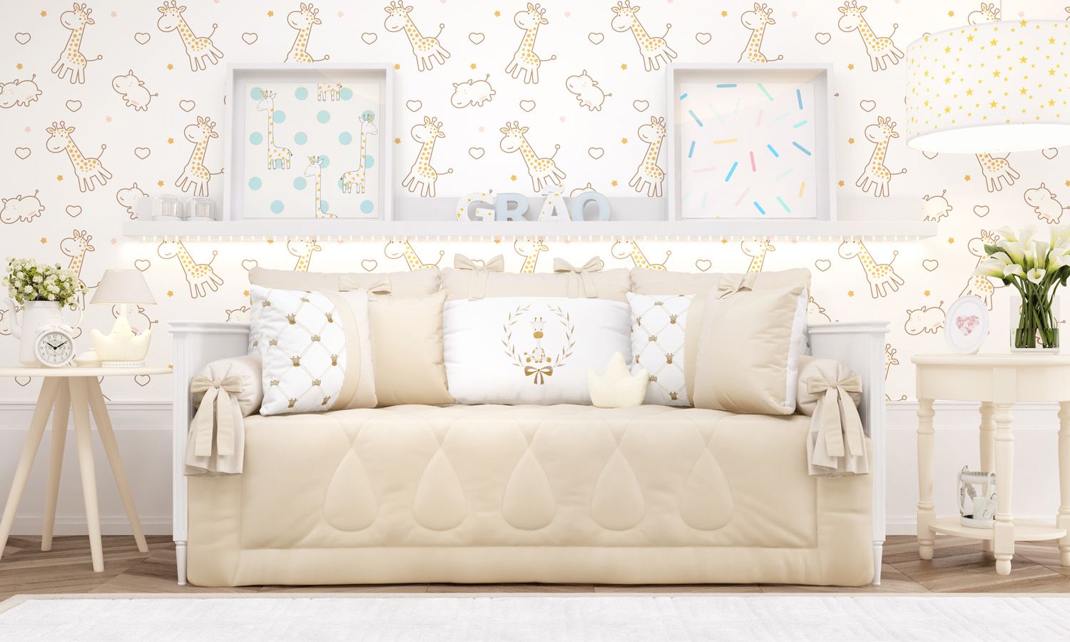 Kit Cama Babá Girafinha Clássica