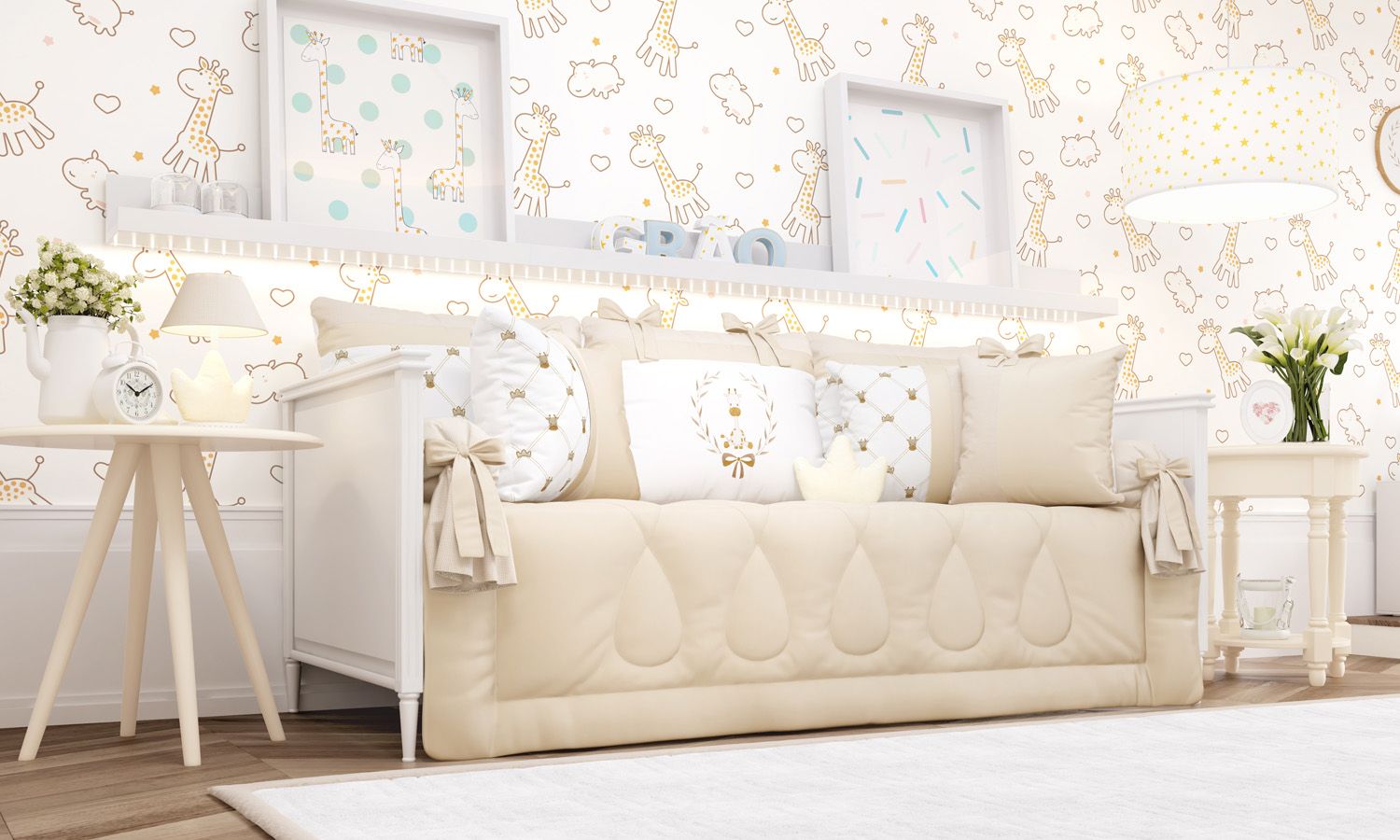 Kit Cama Babá Girafinha Clássica
