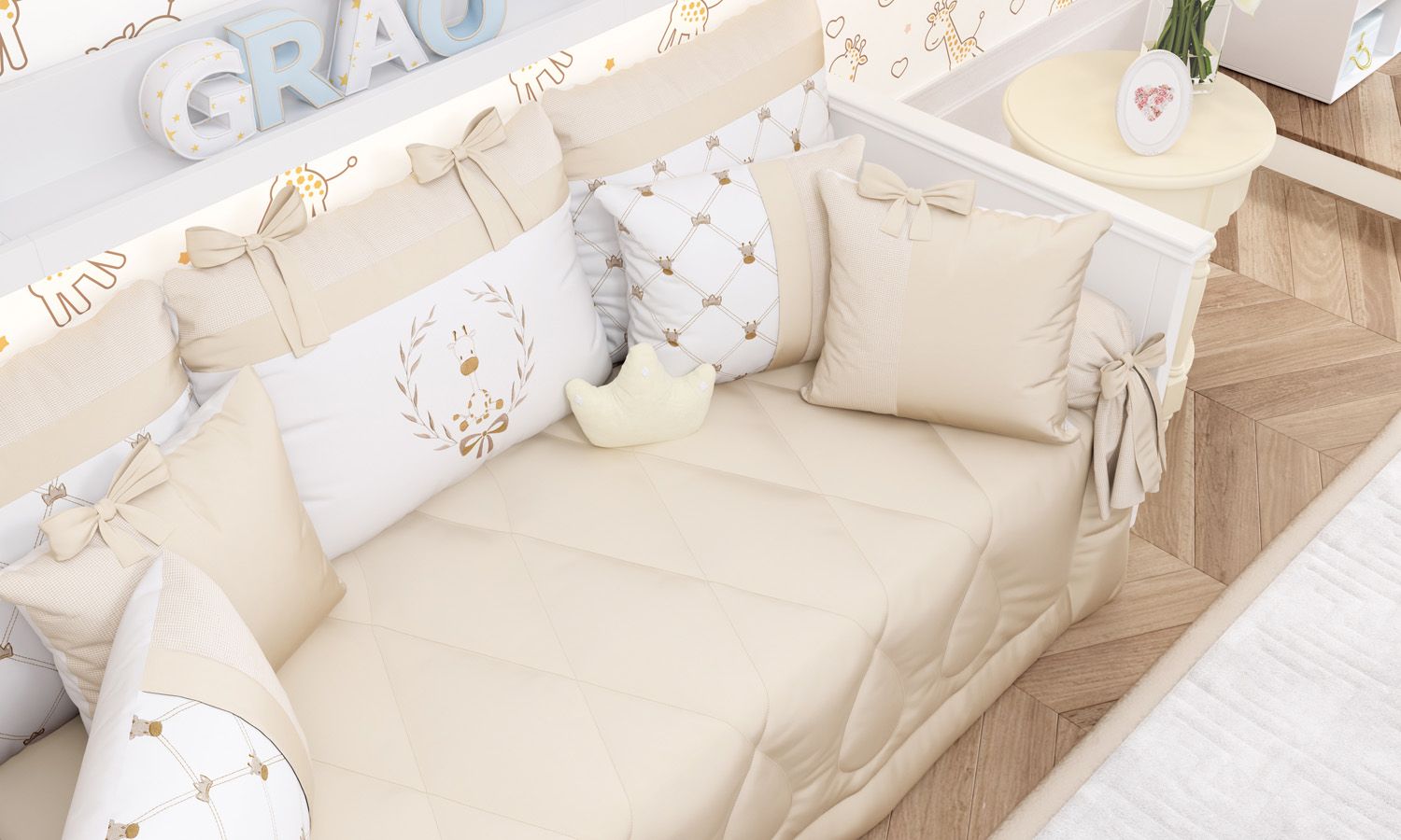 Kit Cama Babá Girafinha Clássica