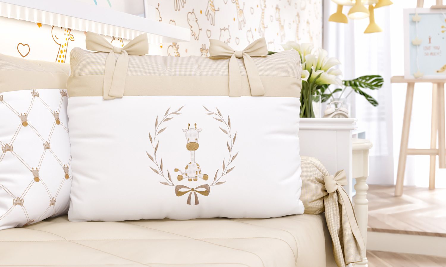 Kit Cama Babá Girafinha Clássica