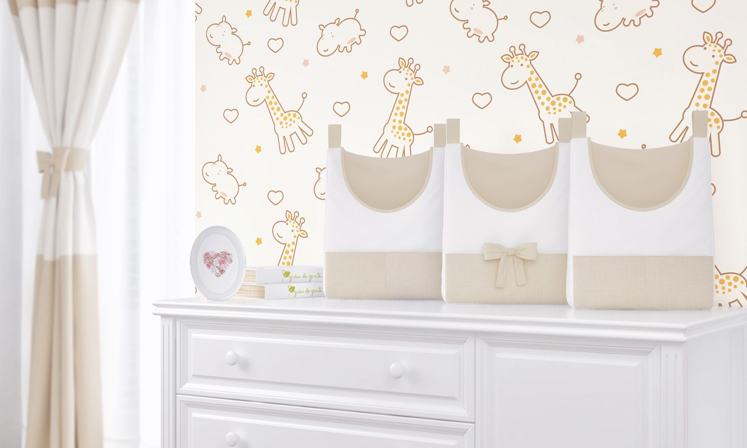 Porta Fraldas Varão Girafinha Clássica