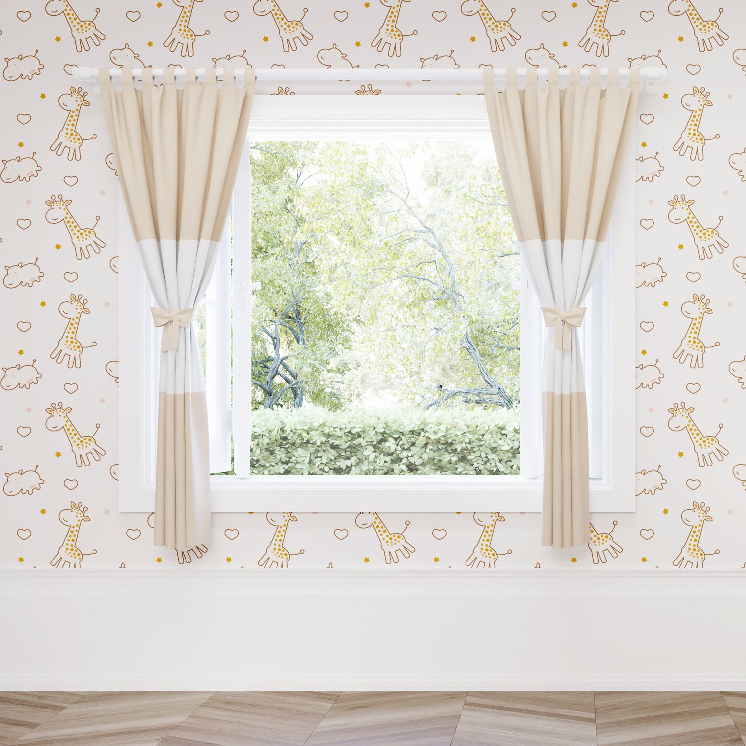 Cortina Girafinha Clássica 1,50m