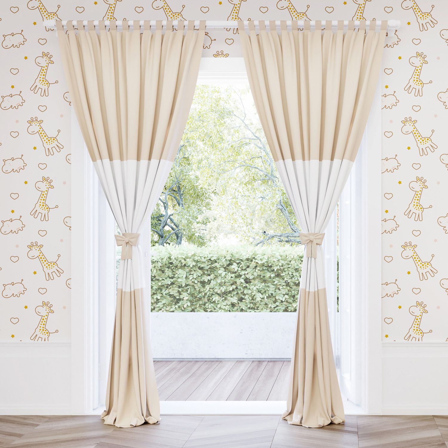 Cortina Girafinha Clássica 1,50m