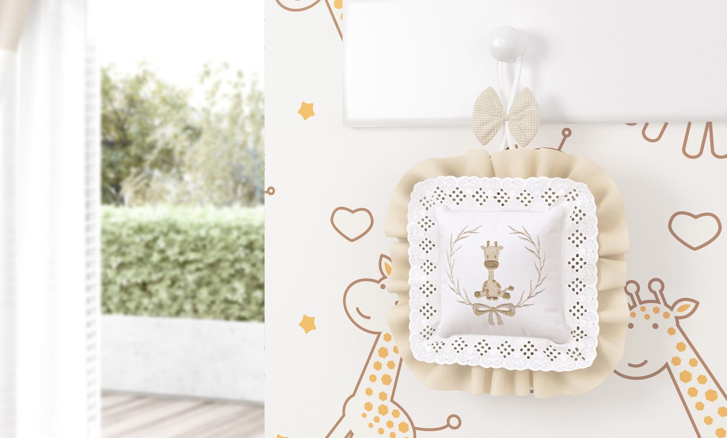 Medalhão Maternidade Girafinha Clássica