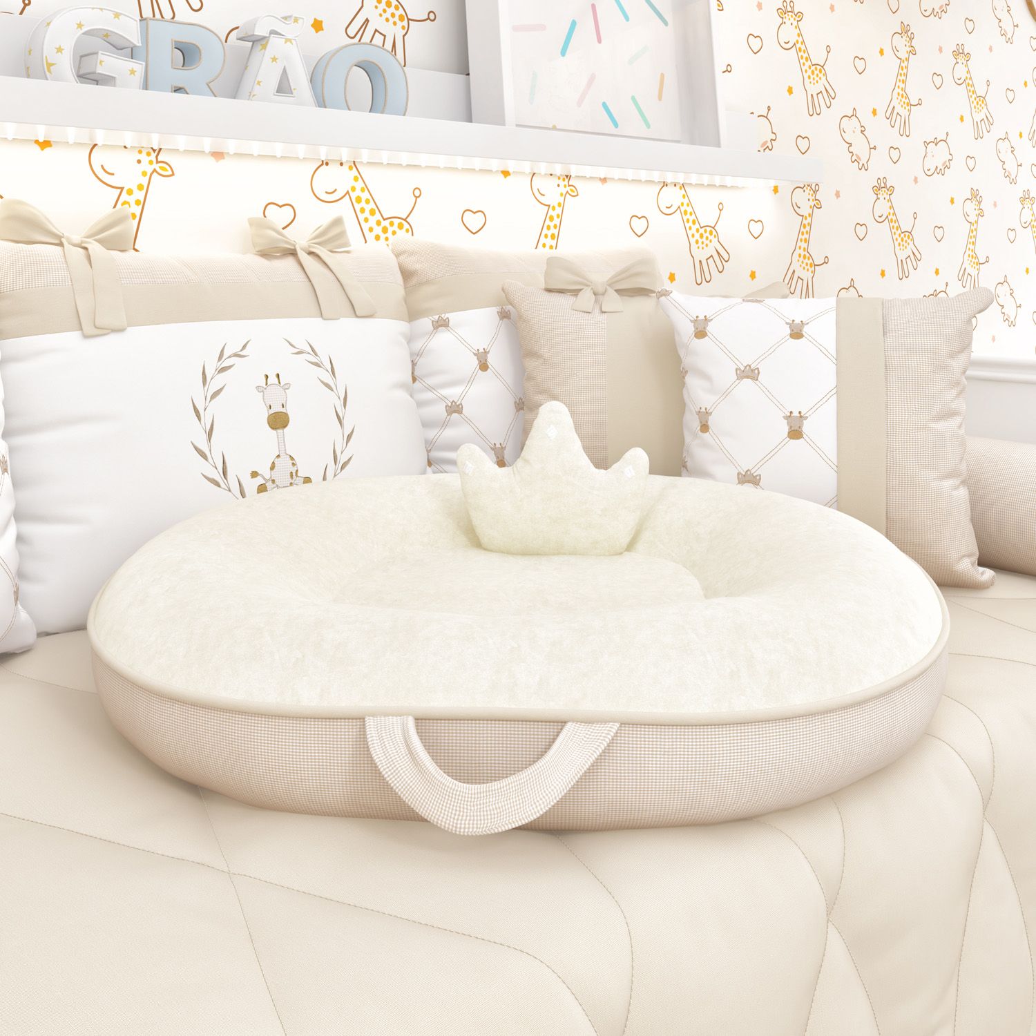 Ninho Xadrez Palha 75cm