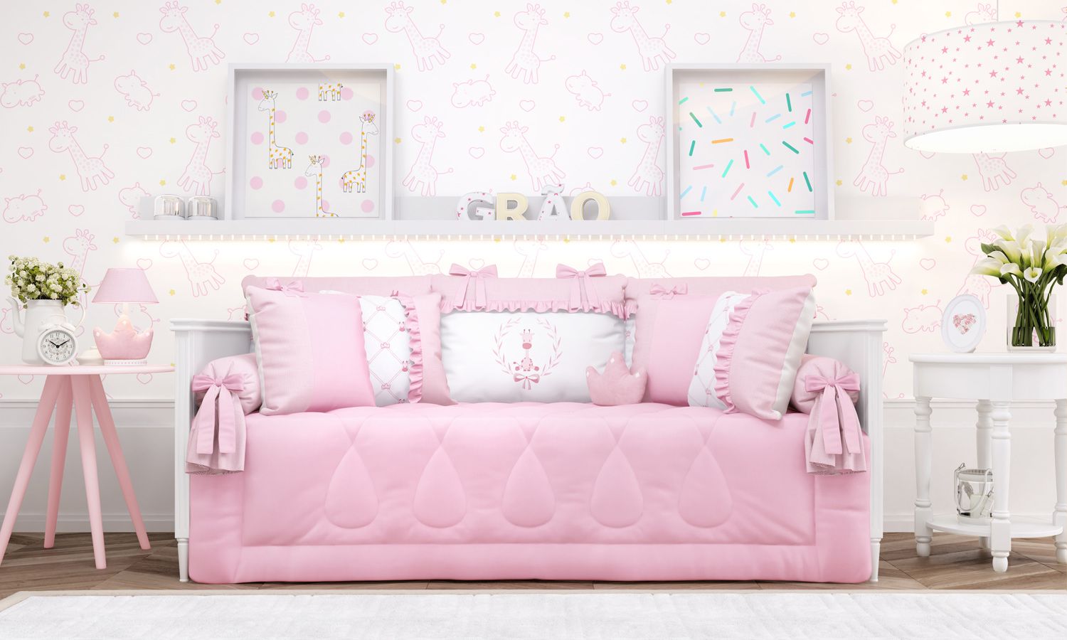 Kit Cama Babá Girafinha Clássica