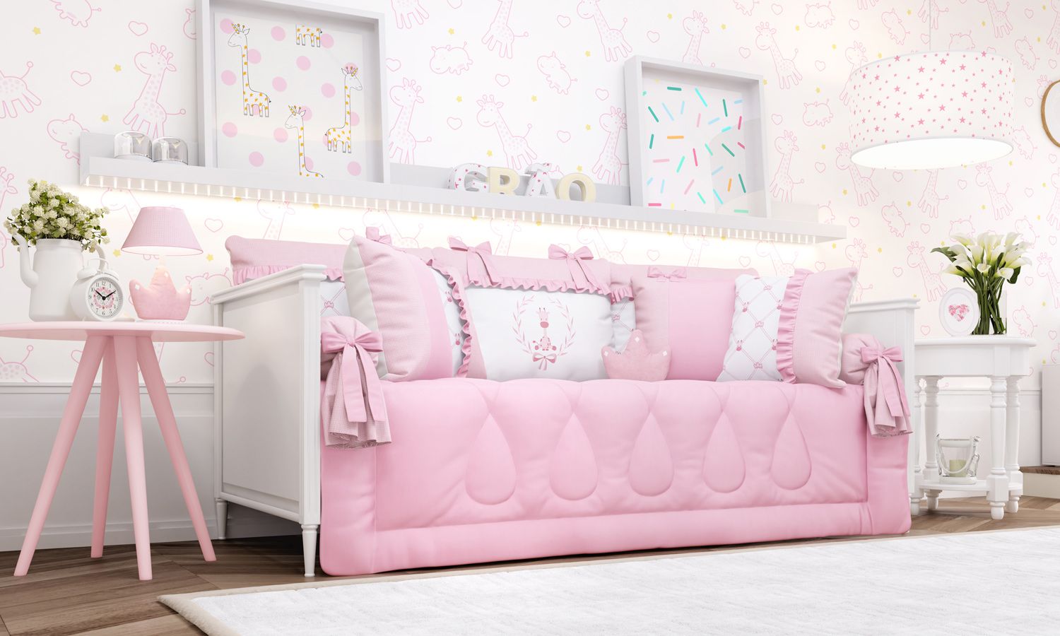 Kit Cama Babá Girafinha Clássica