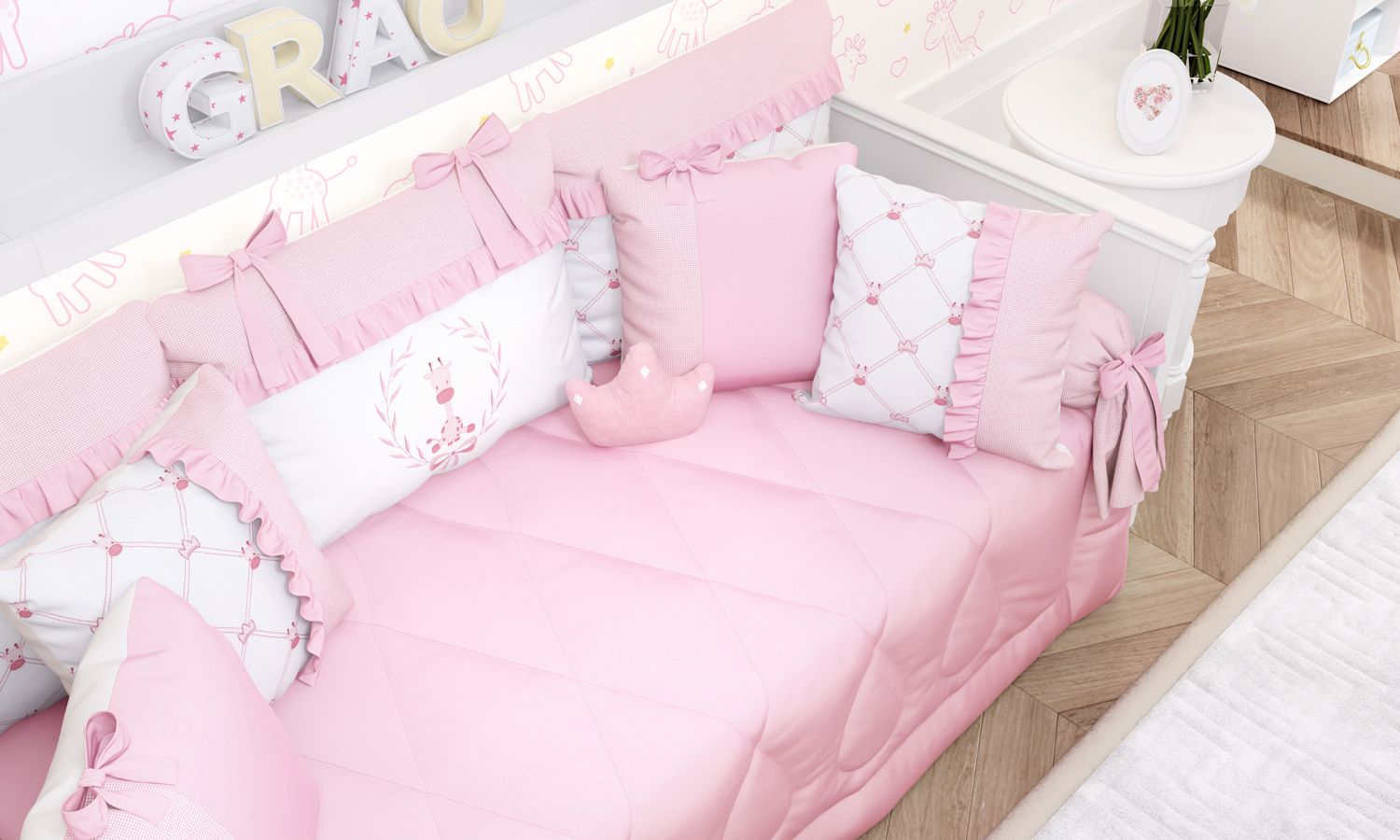 Kit Cama Babá Girafinha Clássica