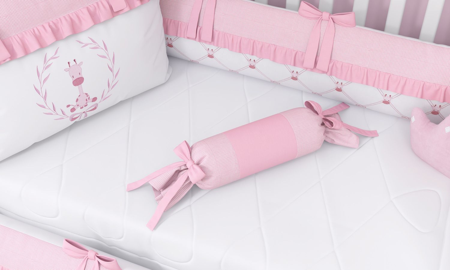 Almofada Apoio Bala Girafinha Clássica 60cm