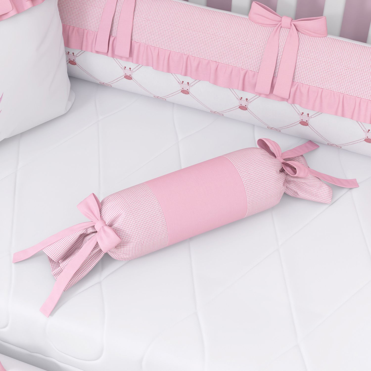 Almofada Apoio Bala Girafinha Clássica 60cm