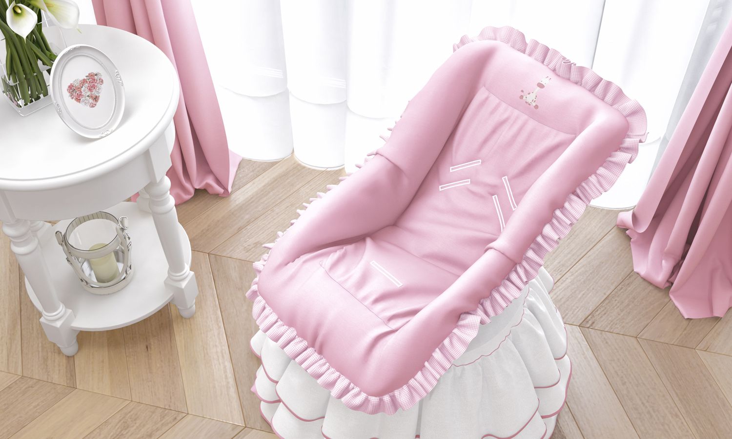 Capa de Bebê Conforto Girafinha Clássica