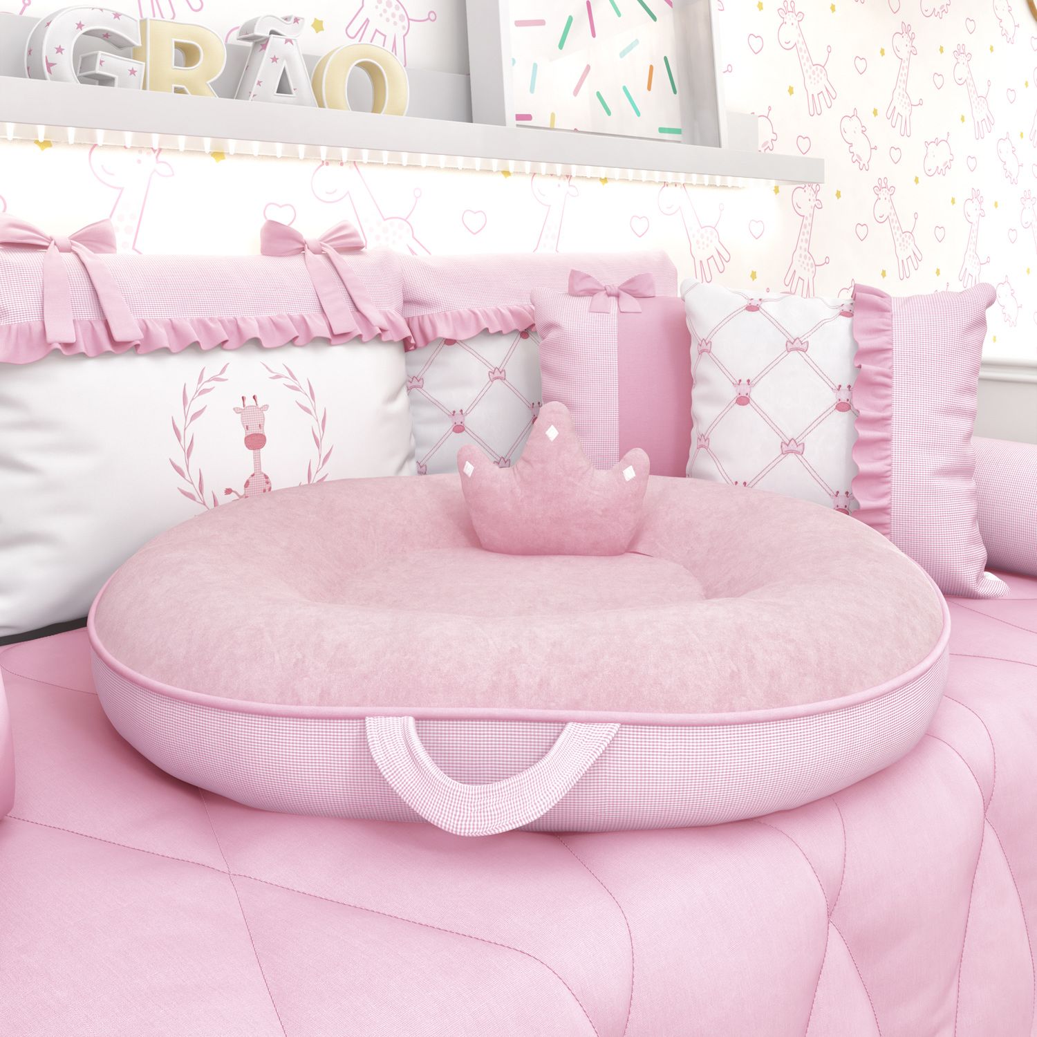 Ninho Xadrez Palha 75cm