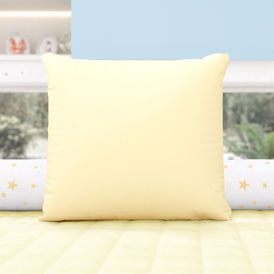 Almofada Quadrada Amarelo 38cm