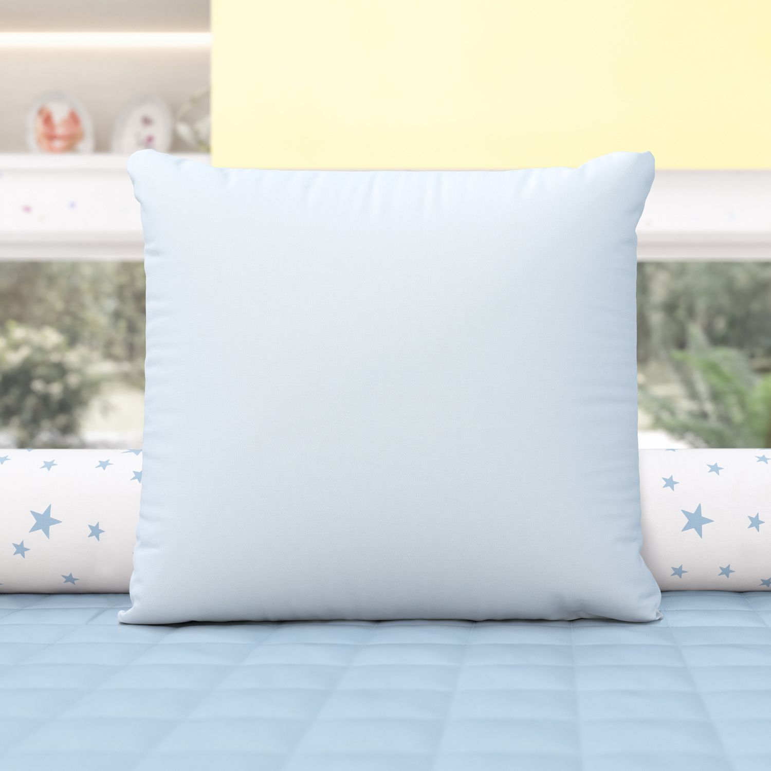 Almofada Quadrada Amarelo 38cm