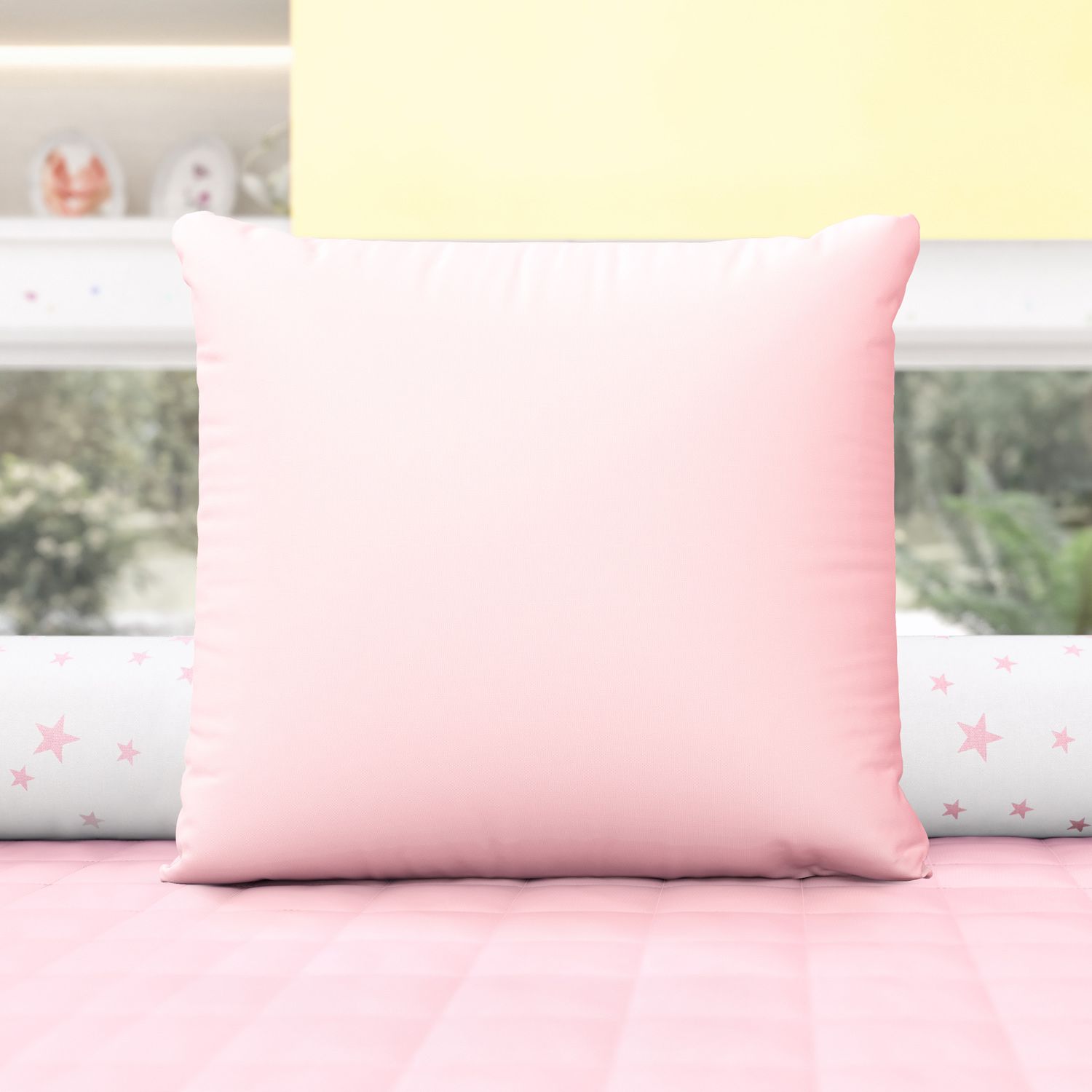 Almofada Quadrada Amarelo 38cm