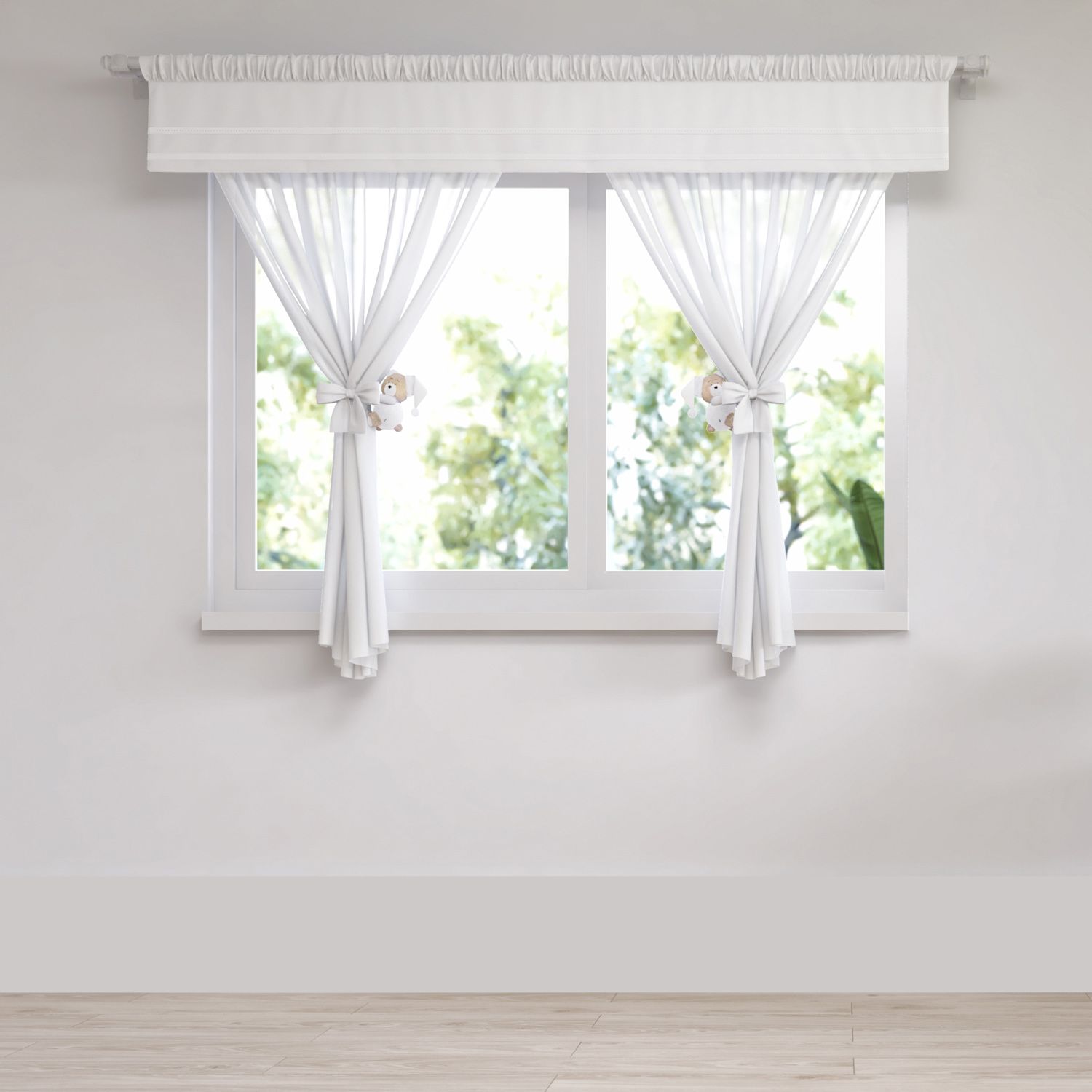 Cortina Branco Clássico 1,50m