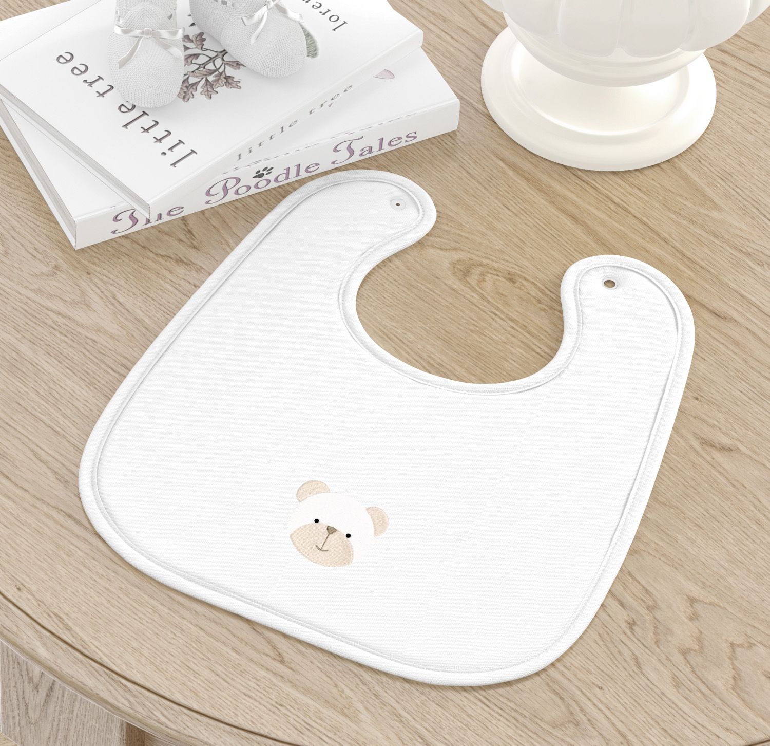 Babador Ursinho Branco