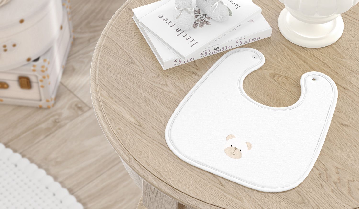 Babador Ursinho Branco