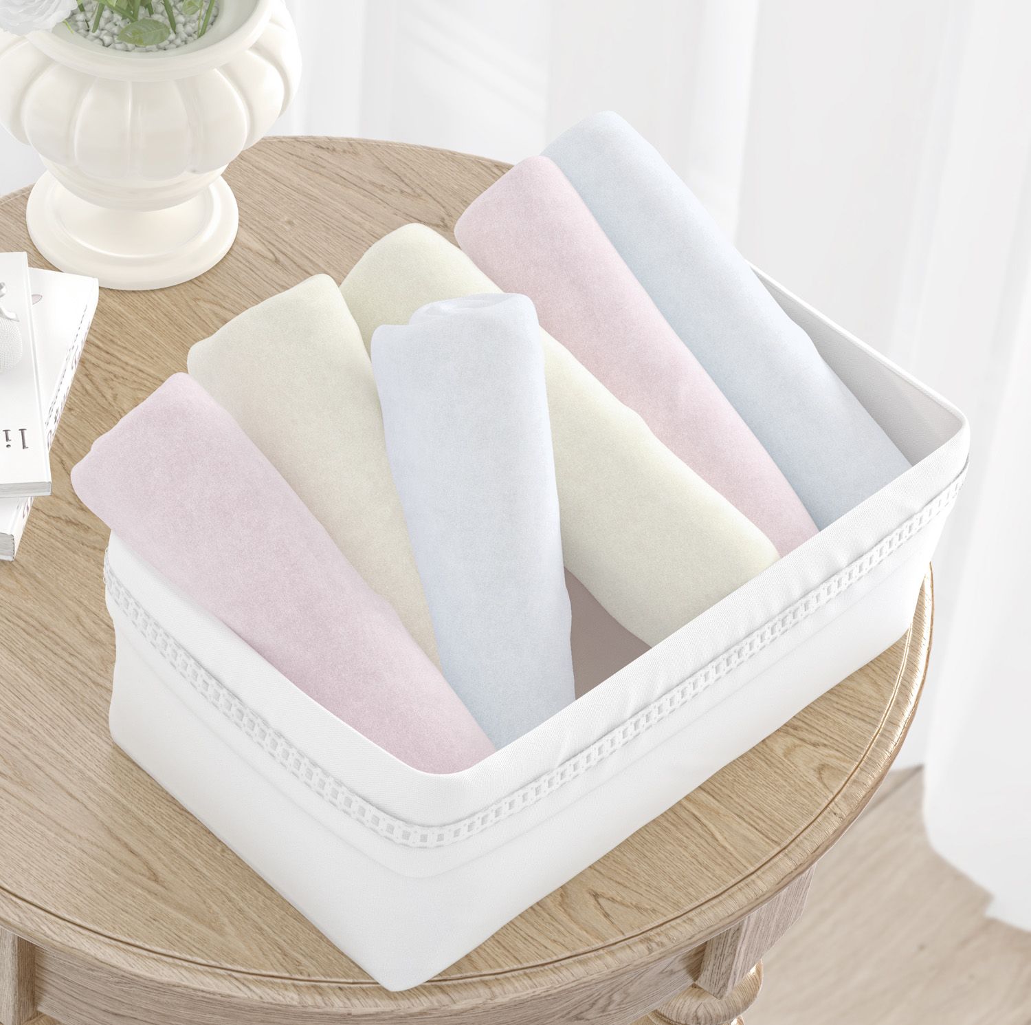 Cesto Organizador Branco Clássico 36cm