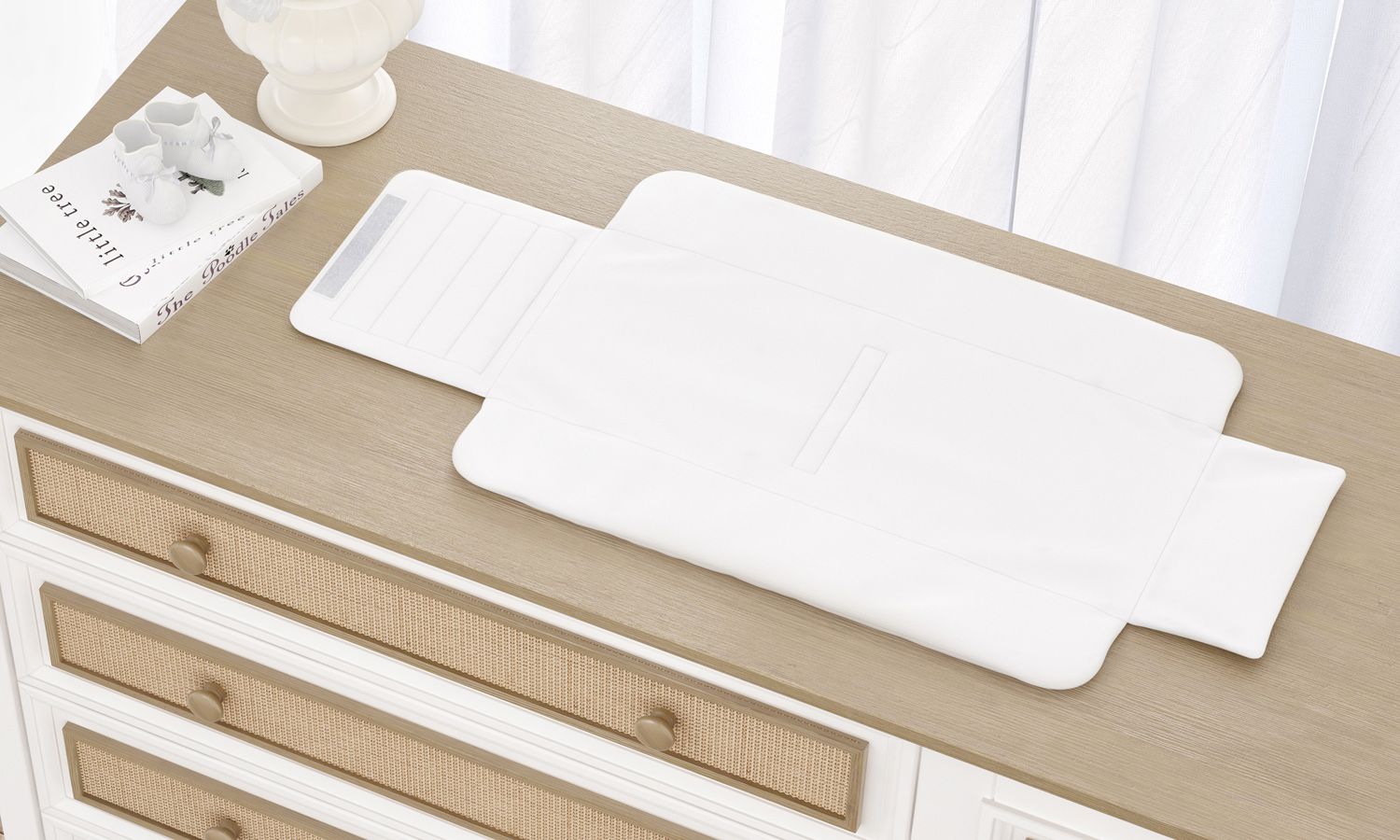 Trocador de Fraldas Portátil Branco Clássico 85x40cm