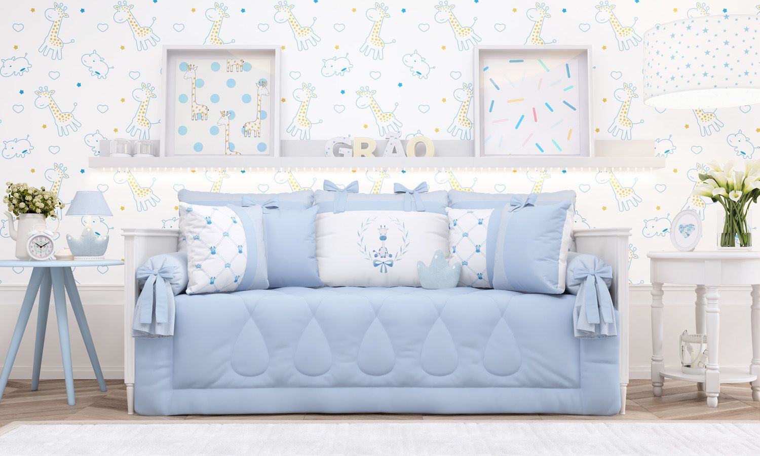 Kit Cama Babá Girafinha Clássica