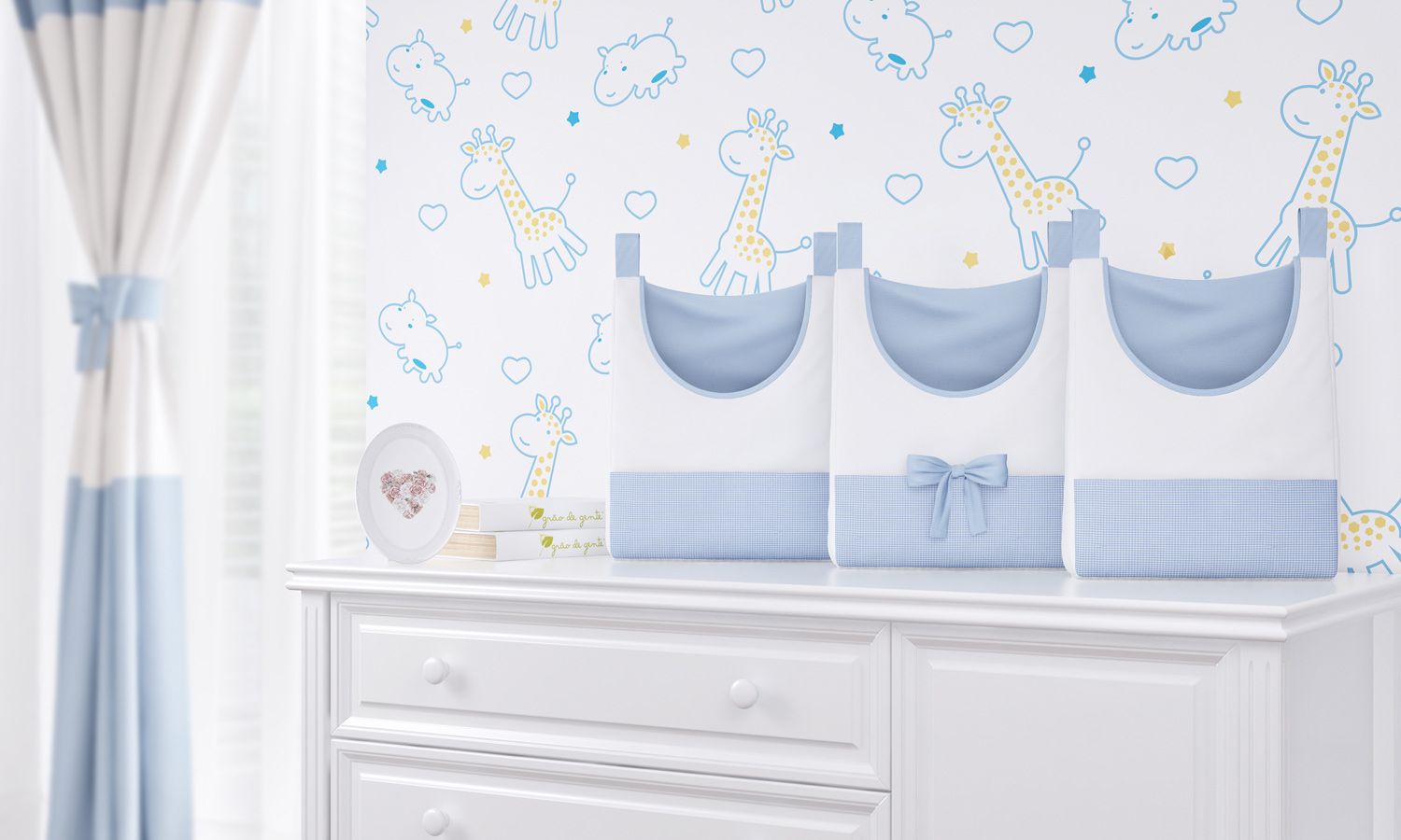 Porta Fraldas Varão Girafinha Clássica