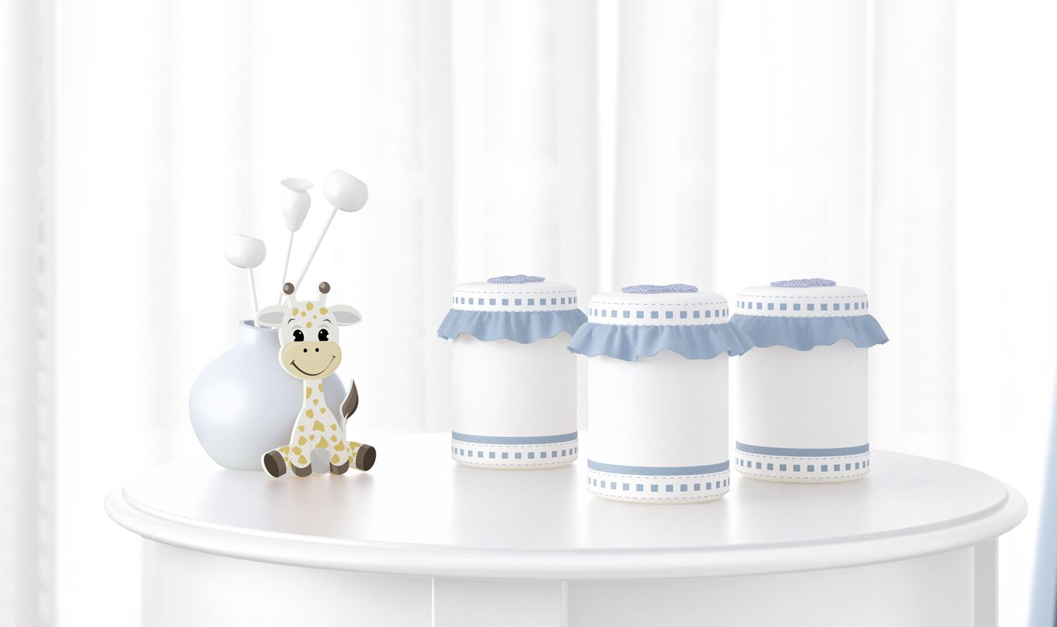 Jogo de Potes Girafinha Clássica