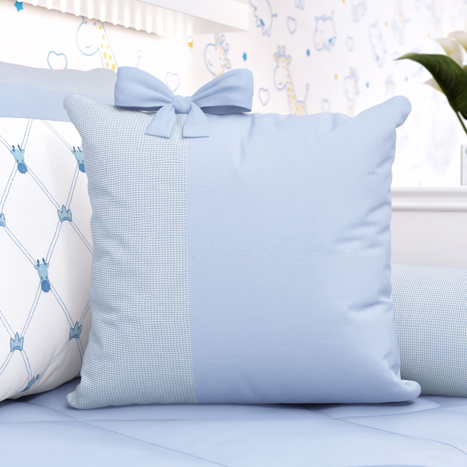 Almofada Laço Girafinha Clássica 40cm