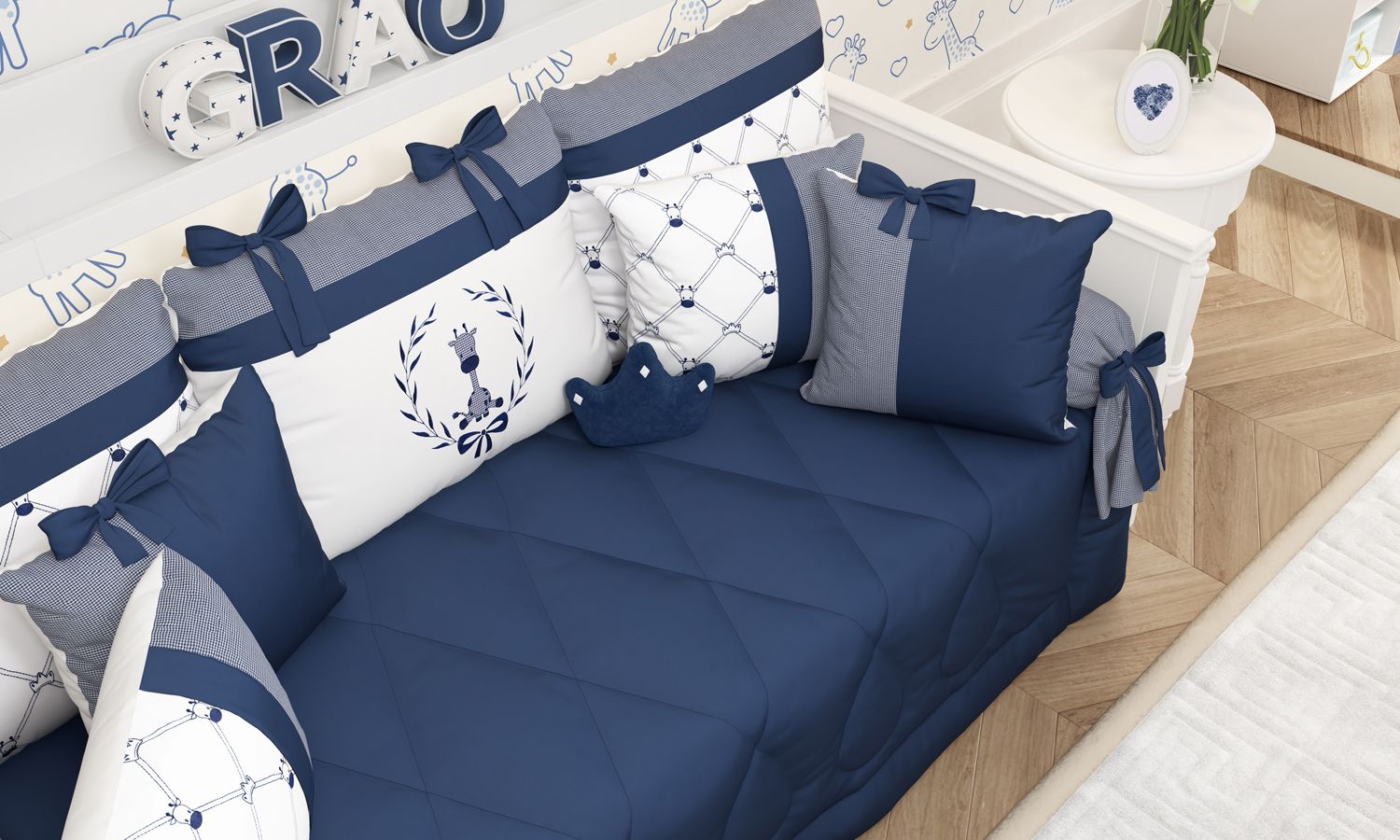 Kit Cama Babá Girafinha Clássica