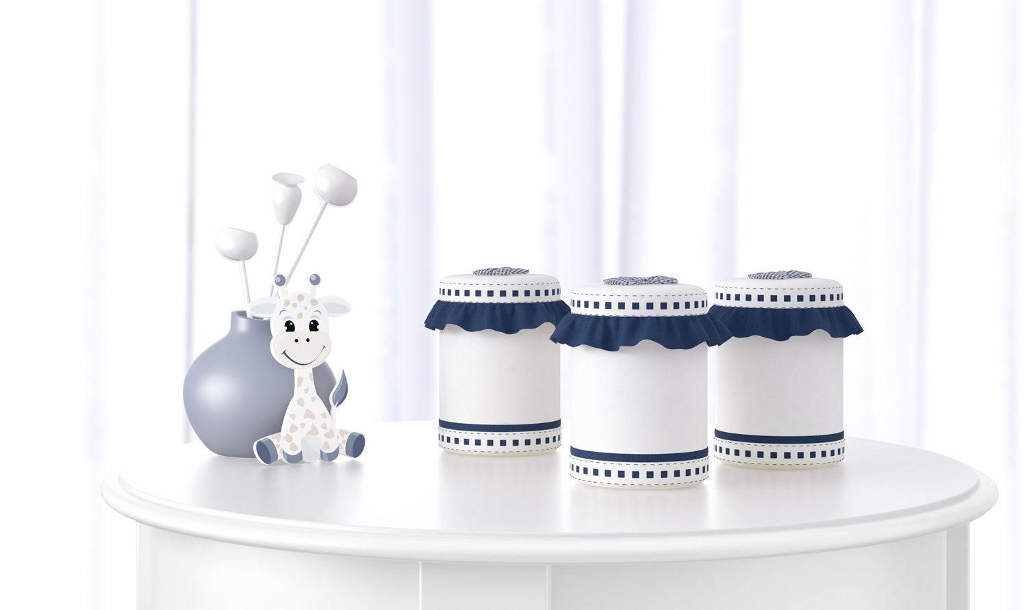 Jogo de Potes Girafinha Clássica