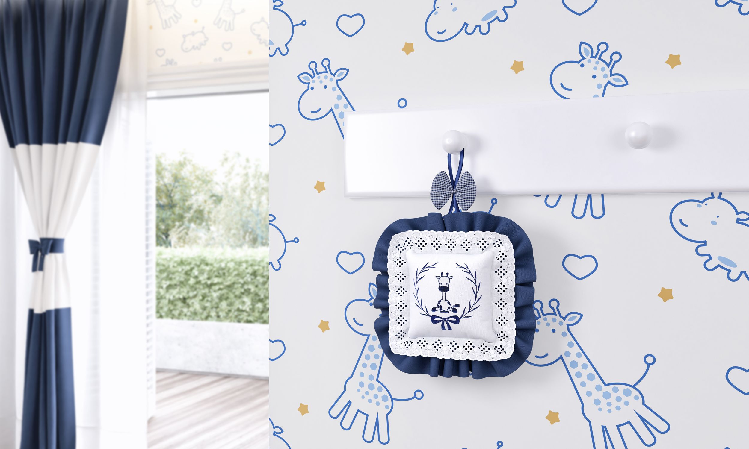 Medalhão Maternidade Girafinha Clássica