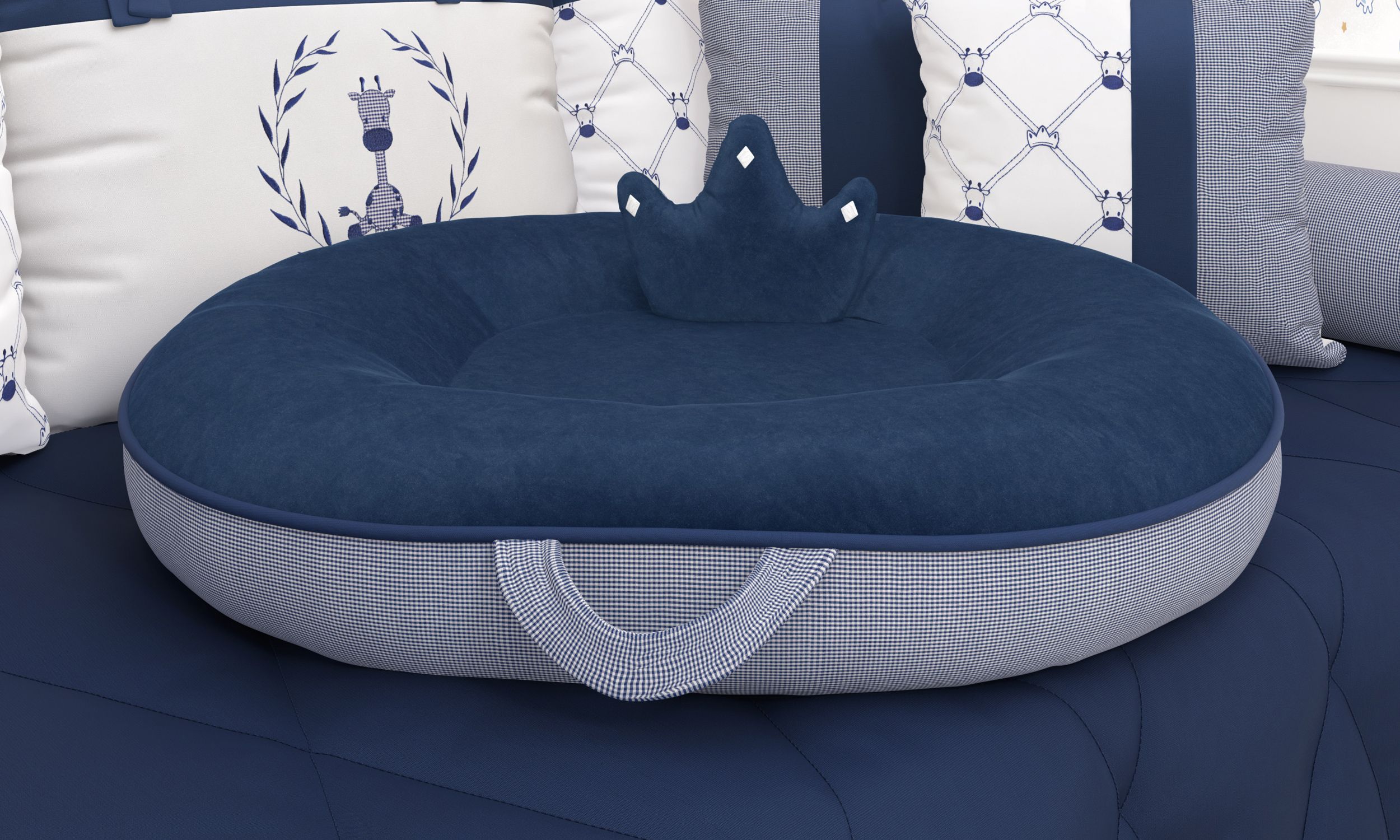 Ninho Xadrez Palha 75cm