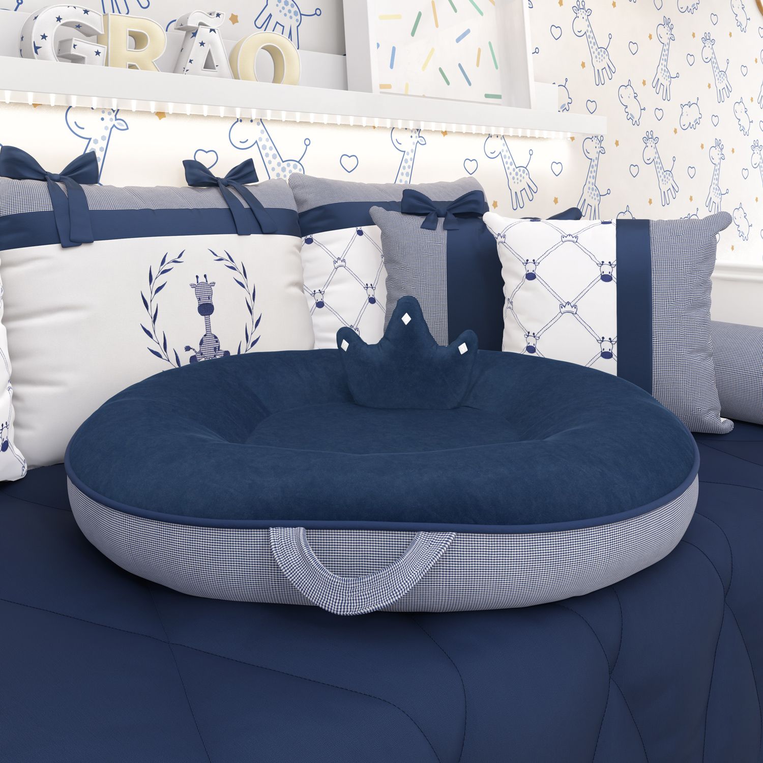 Ninho Xadrez Palha 75cm