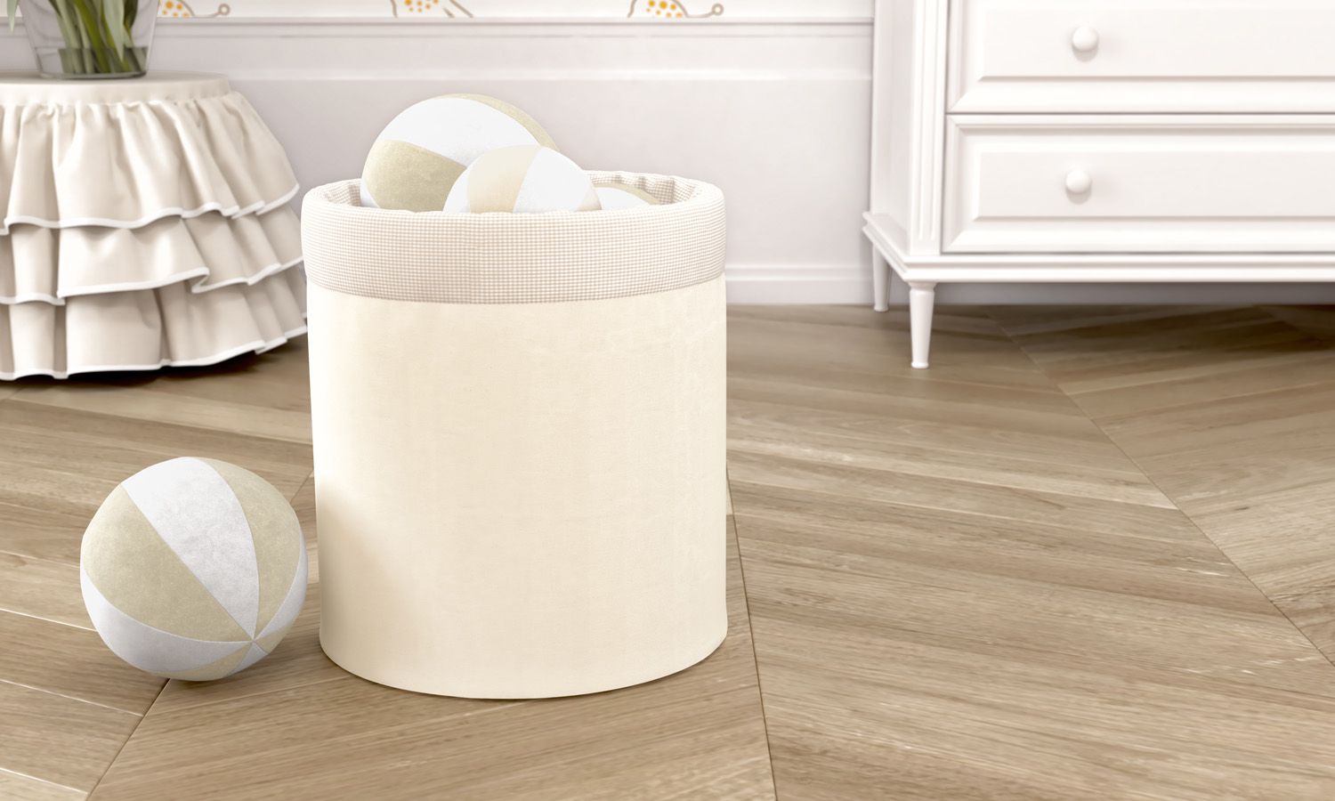 Cesto Organizador para Brinquedos Palha 35cm