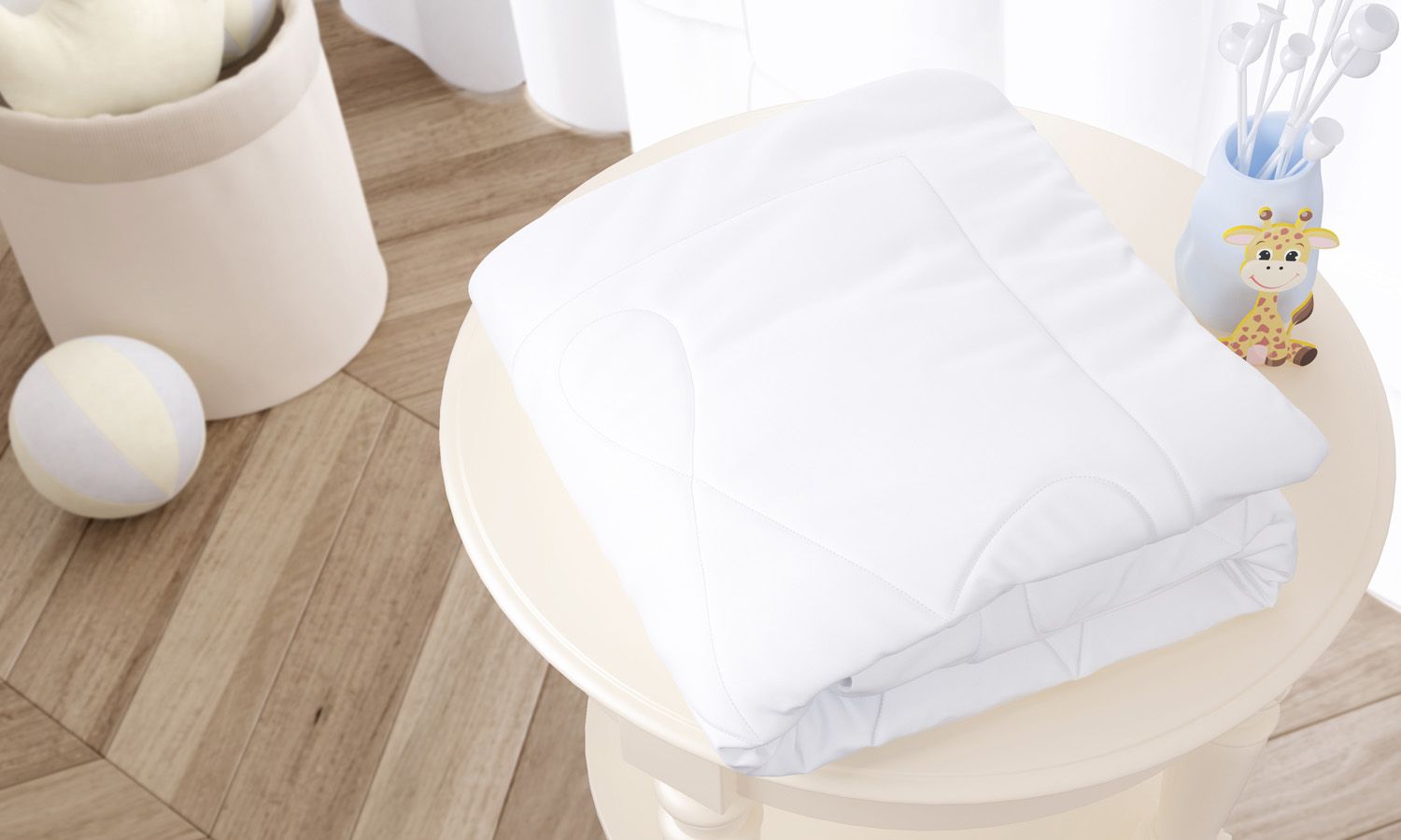 Edredom de Berço Branco