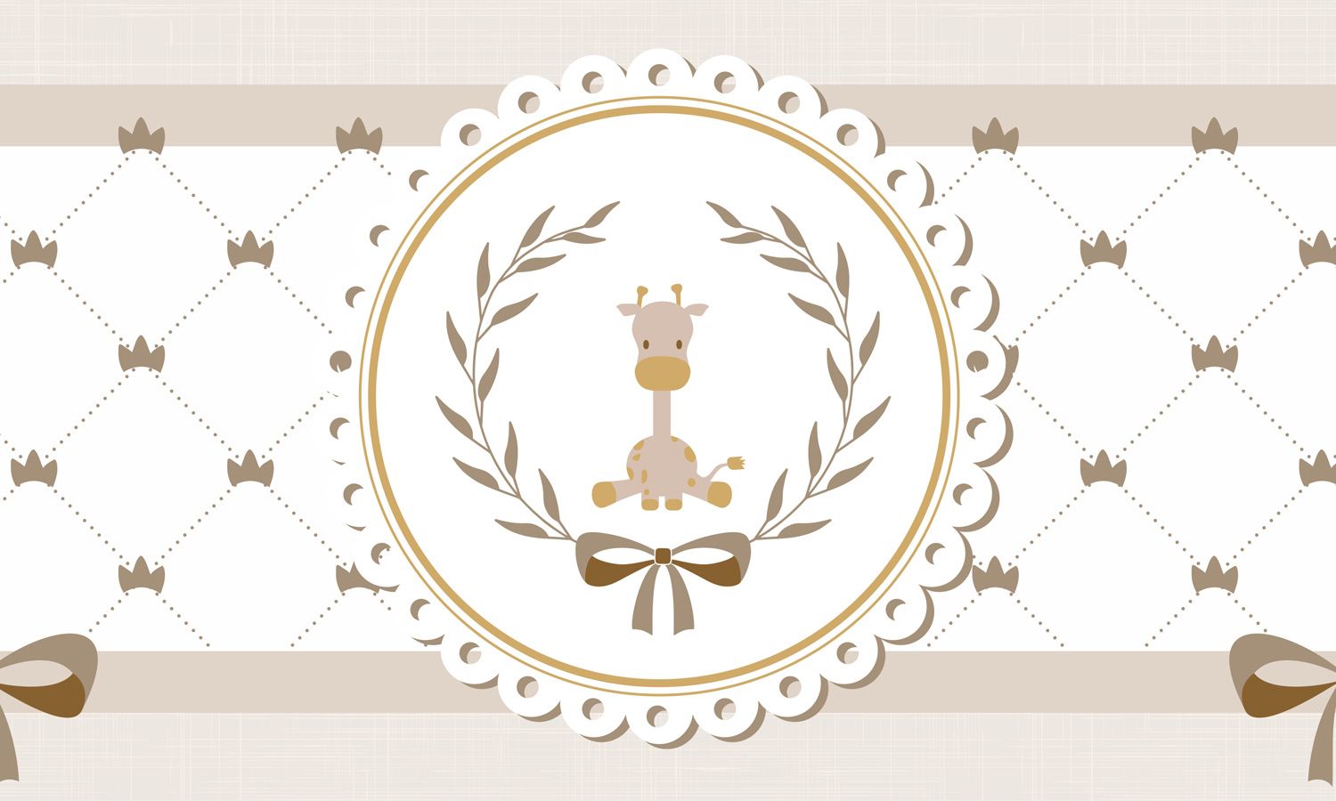 Faixa Adesiva de Parede Girafinha Clássica