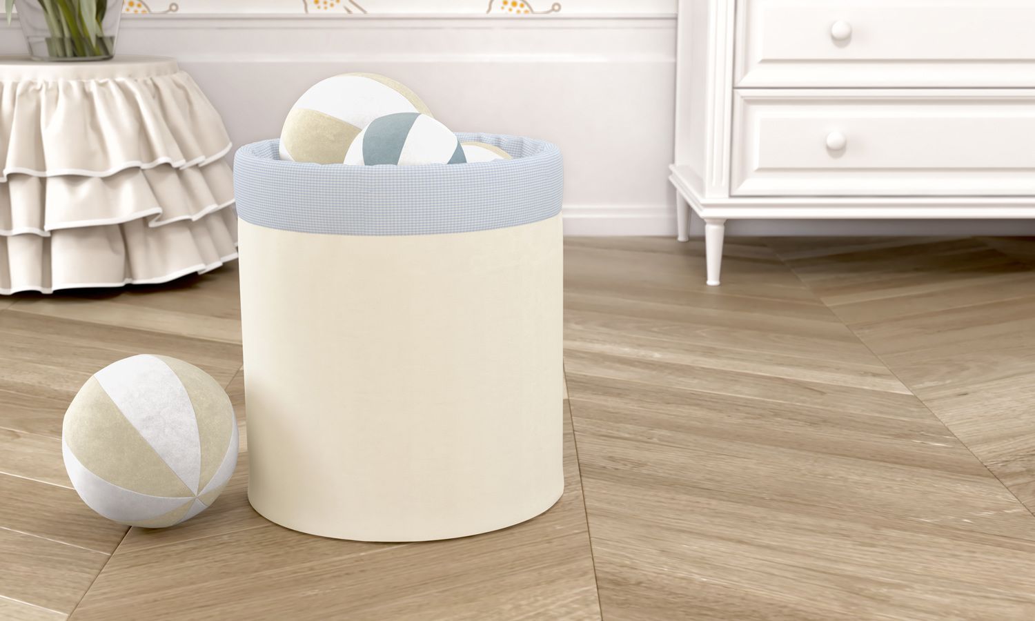 Cesto Organizador para Brinquedos Palha 35cm