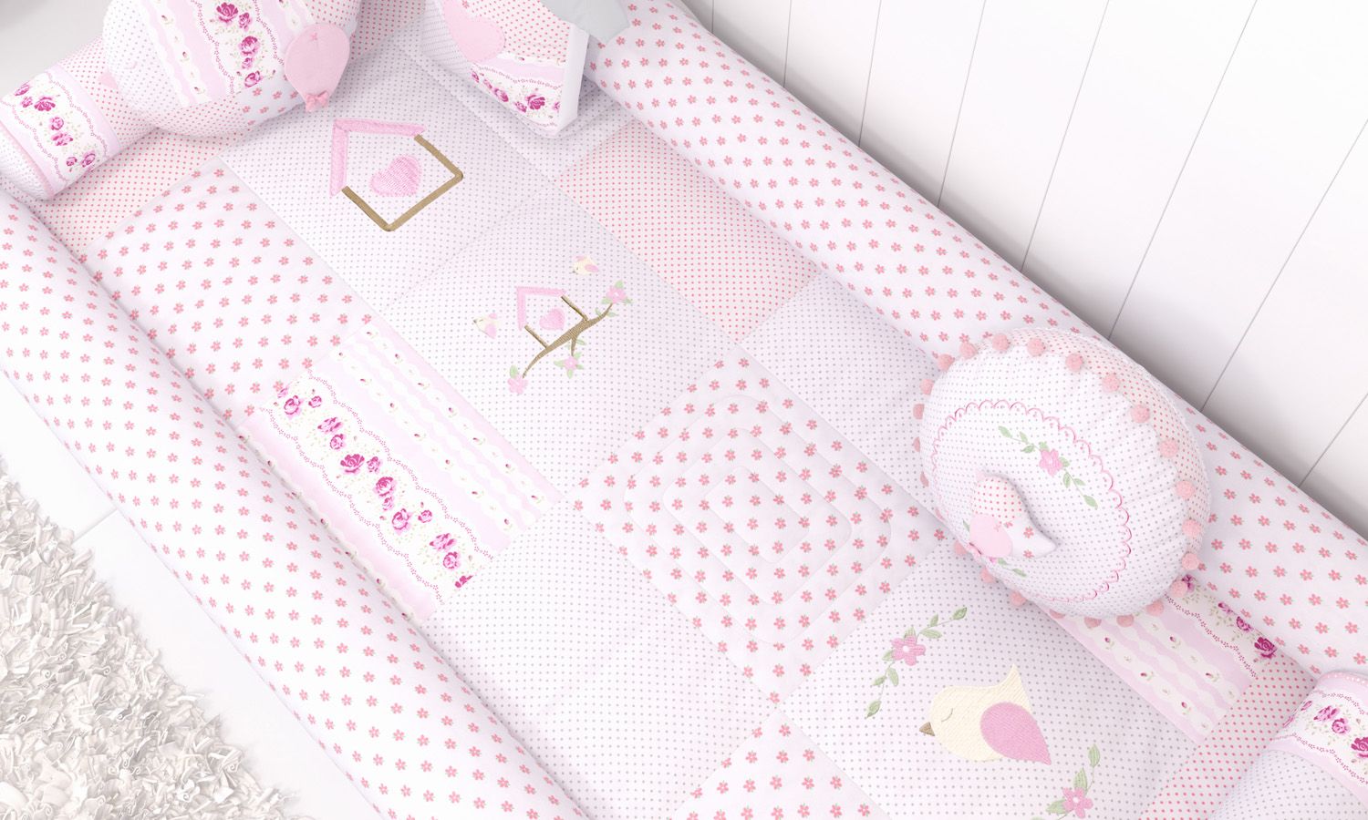 Kit Montessoriano Patchwork Rosa