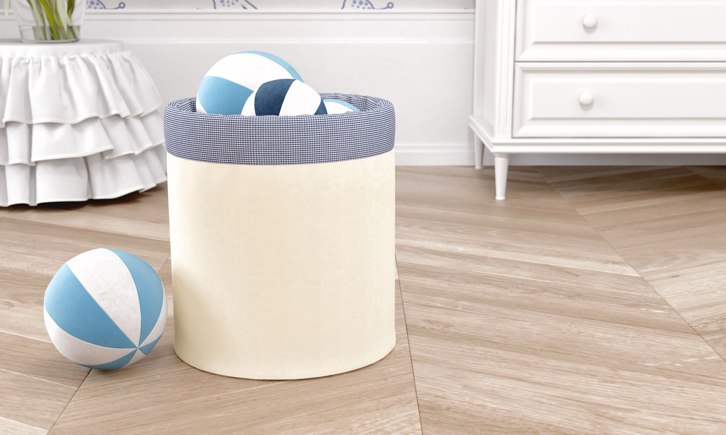 Cesto Organizador para Brinquedos Palha 35cm